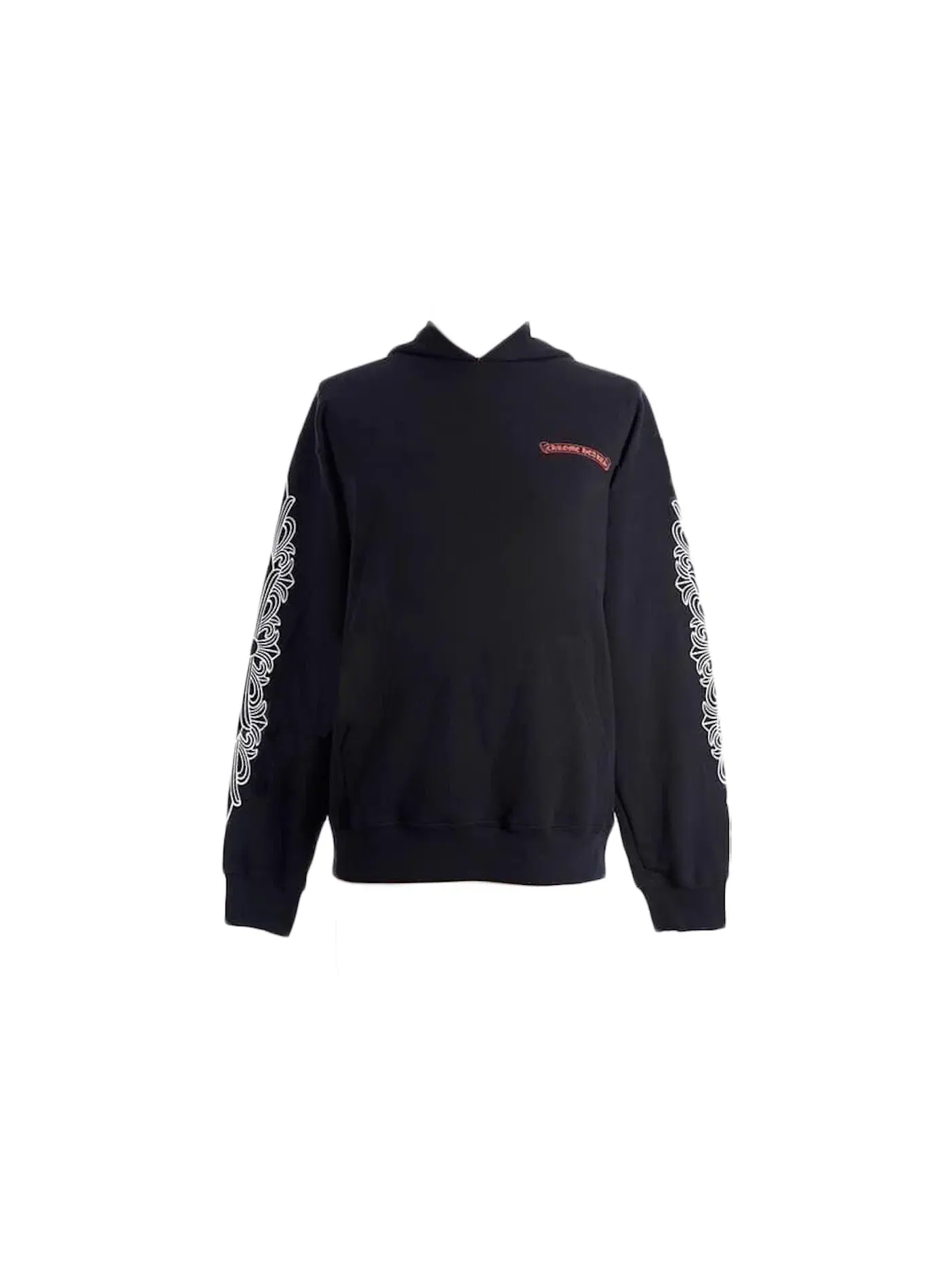 Мужской худи с принтом Chrome Hearts Matty Boy Flower Chomper — изображение 2 из 2, черный