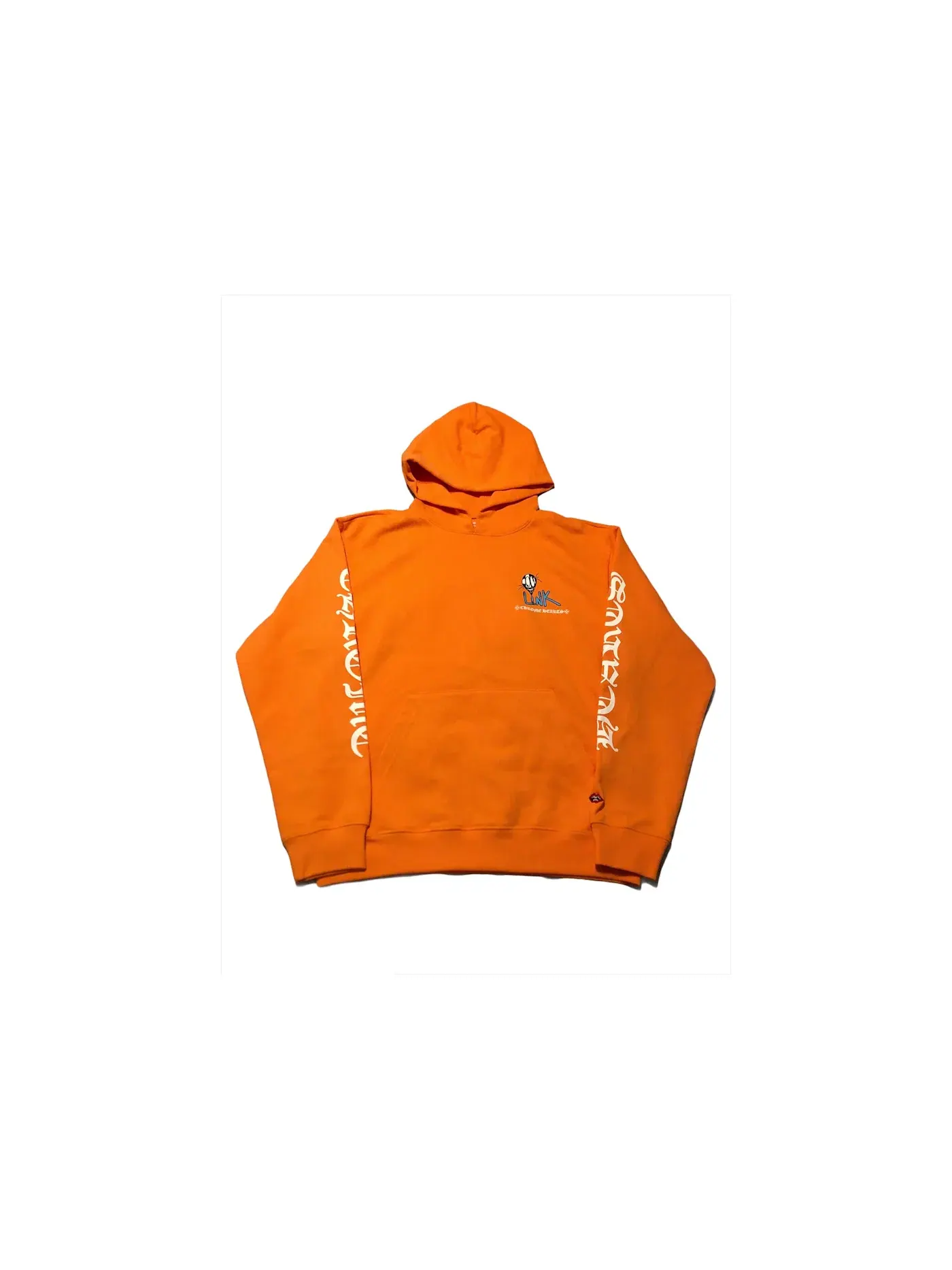 Мужская худи с принтом Chrome Hearts Matty Boy Link & Build — изображение 2 из 2, оранжевый
