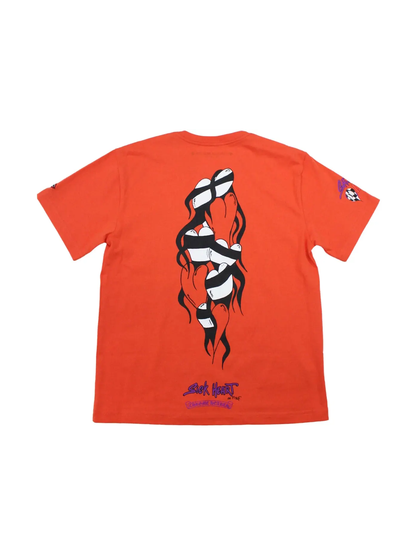 Мужская футболка с принтом Chrome Hearts Matty Boy Sadistic Lipstick T-shirt — изображение 1 из 2, красный