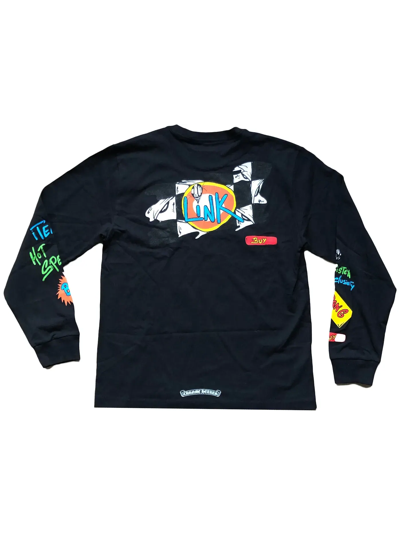 Футболка с длинным рукавом с принтом Matty Boy Sex Records Link L/S T-shirt Chrome Hearts — изображение 1 из 2, черный