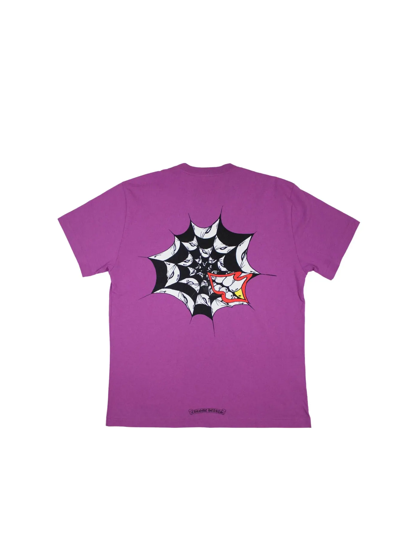 Мужская футболка с принтом Chrome Hearts Matty Boy Spider Web — изображение 1 из 2, фиолетовый
