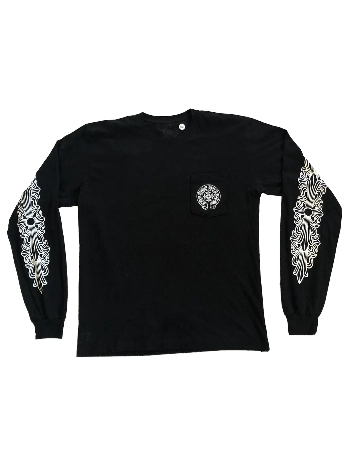 Мужская футболка с длинным рукавом L/S T-shirt Chrome Hearts — изображение 2 из 2, черный