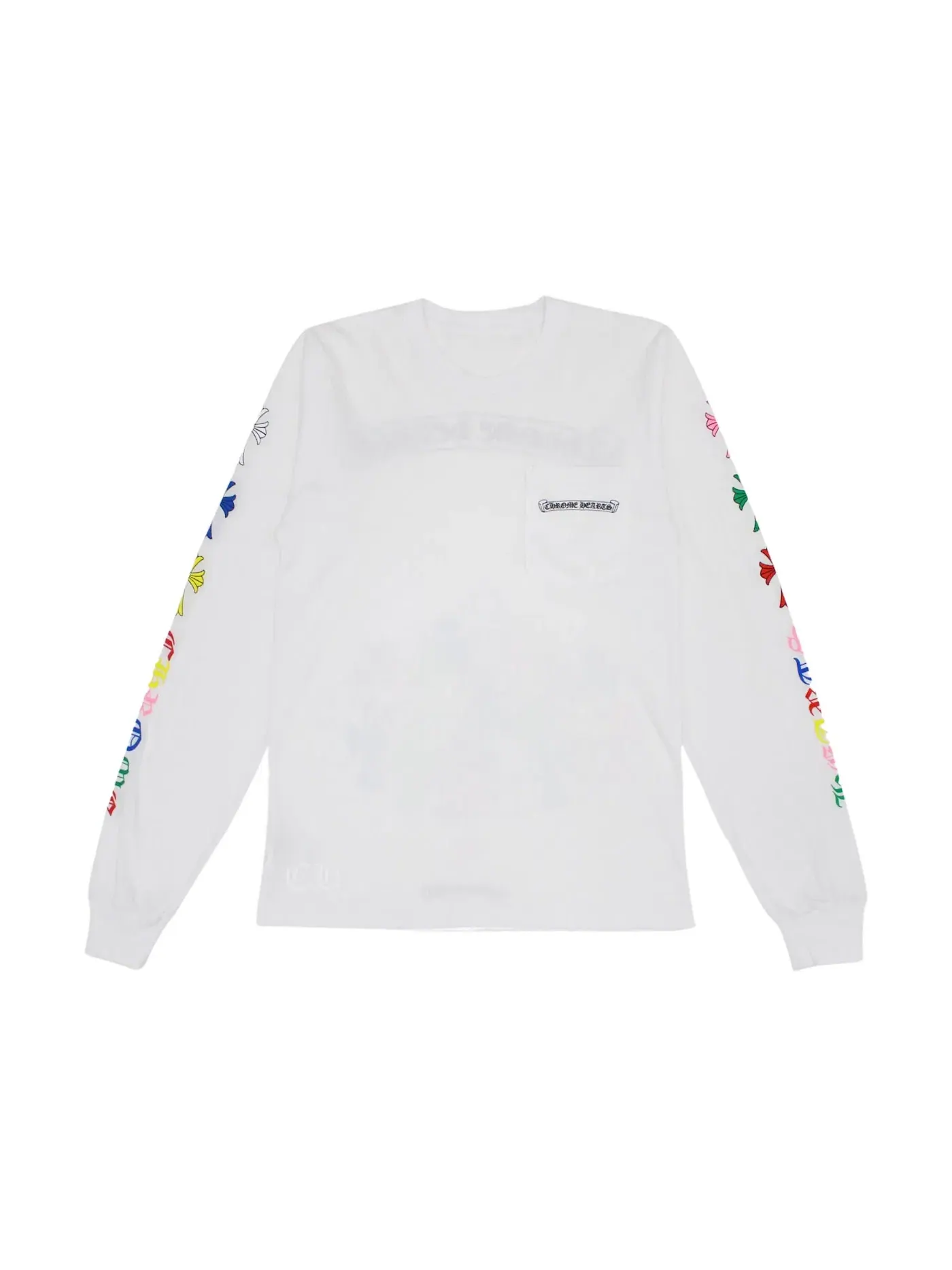 Мужская футболка с длинным рукавом с принтом L/S T-shirt Chrome Hearts — изображение 1 из 1, белый