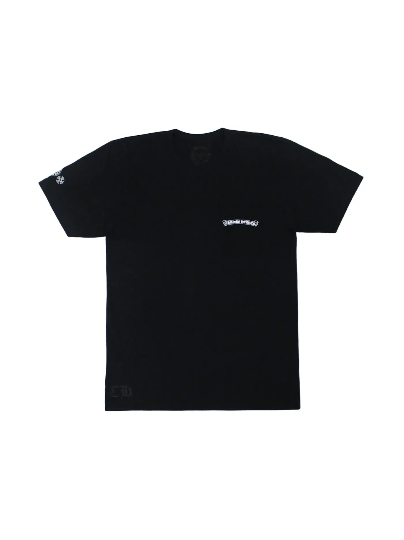 Мужская футболка с принтом Chrome Hearts T-shirt — изображение 2 из 2, черный