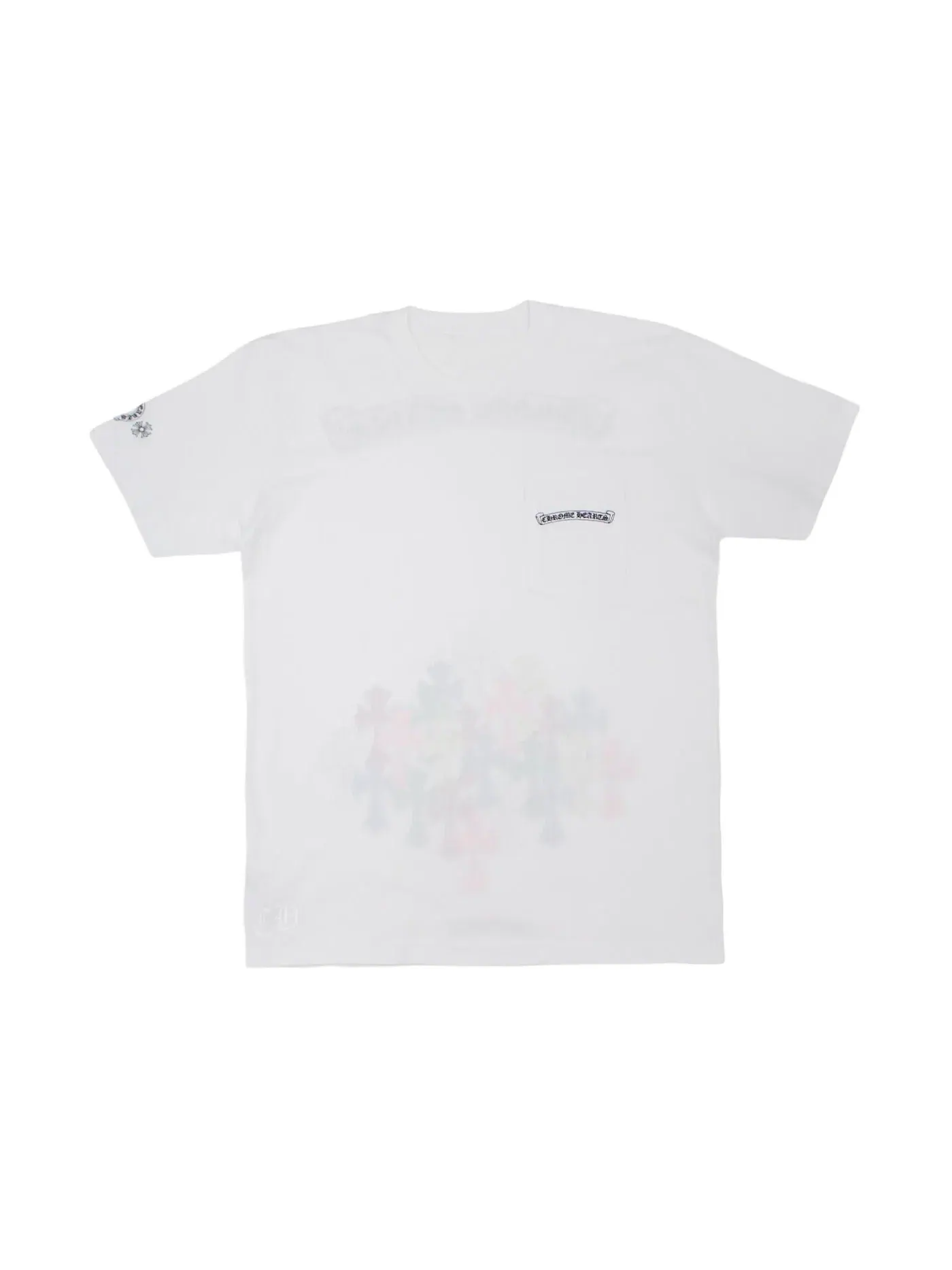 Мужская футболка с принтом Chrome Hearts T-shirt — изображение 2 из 2, белый