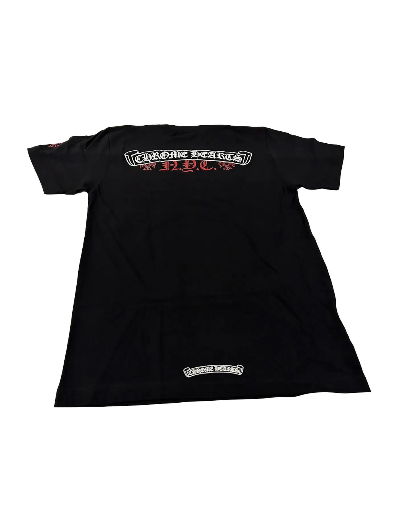 Мужская футболка с принтом Chrome Hearts — изображение 1 из 2, черный/красный