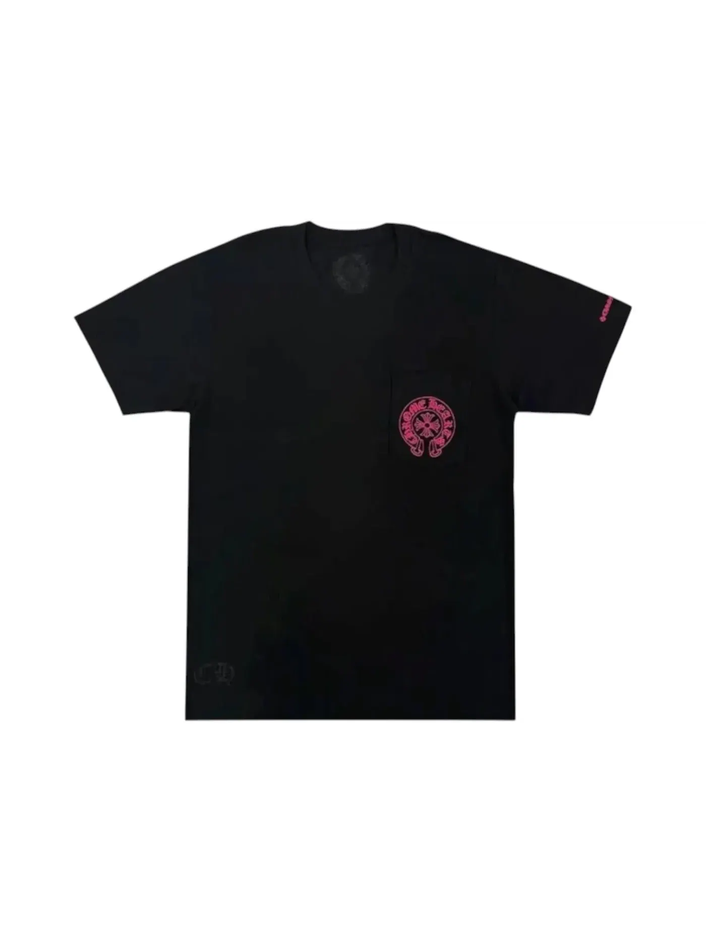 Мужская футболка с принтом Chrome Hearts Tee — изображение 2 из 2, черный