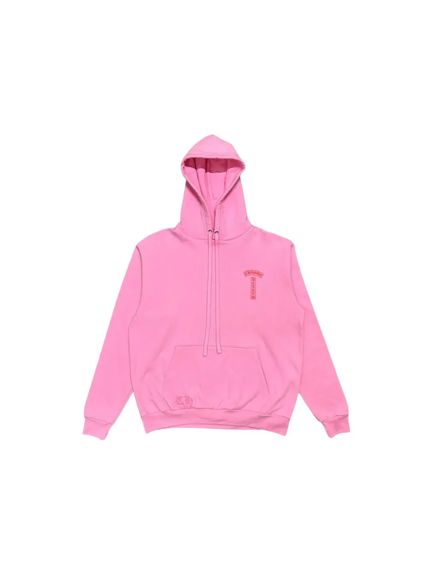 Мужская худи с принтом Hoodie Chrome Hearts — изображение 1 из 2, розовый