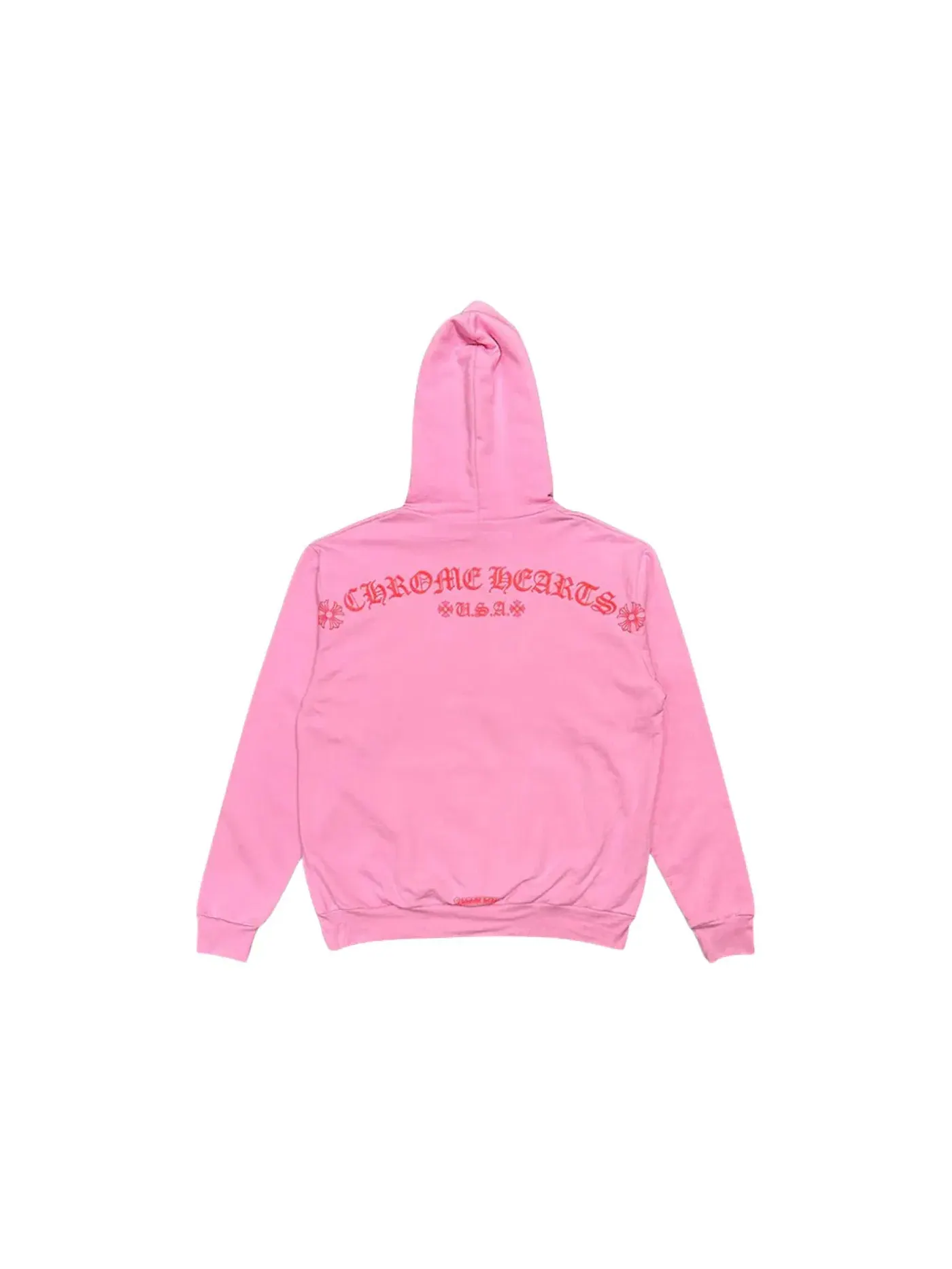 Мужская худи с принтом Hoodie Chrome Hearts — изображение 2 из 2, розовый