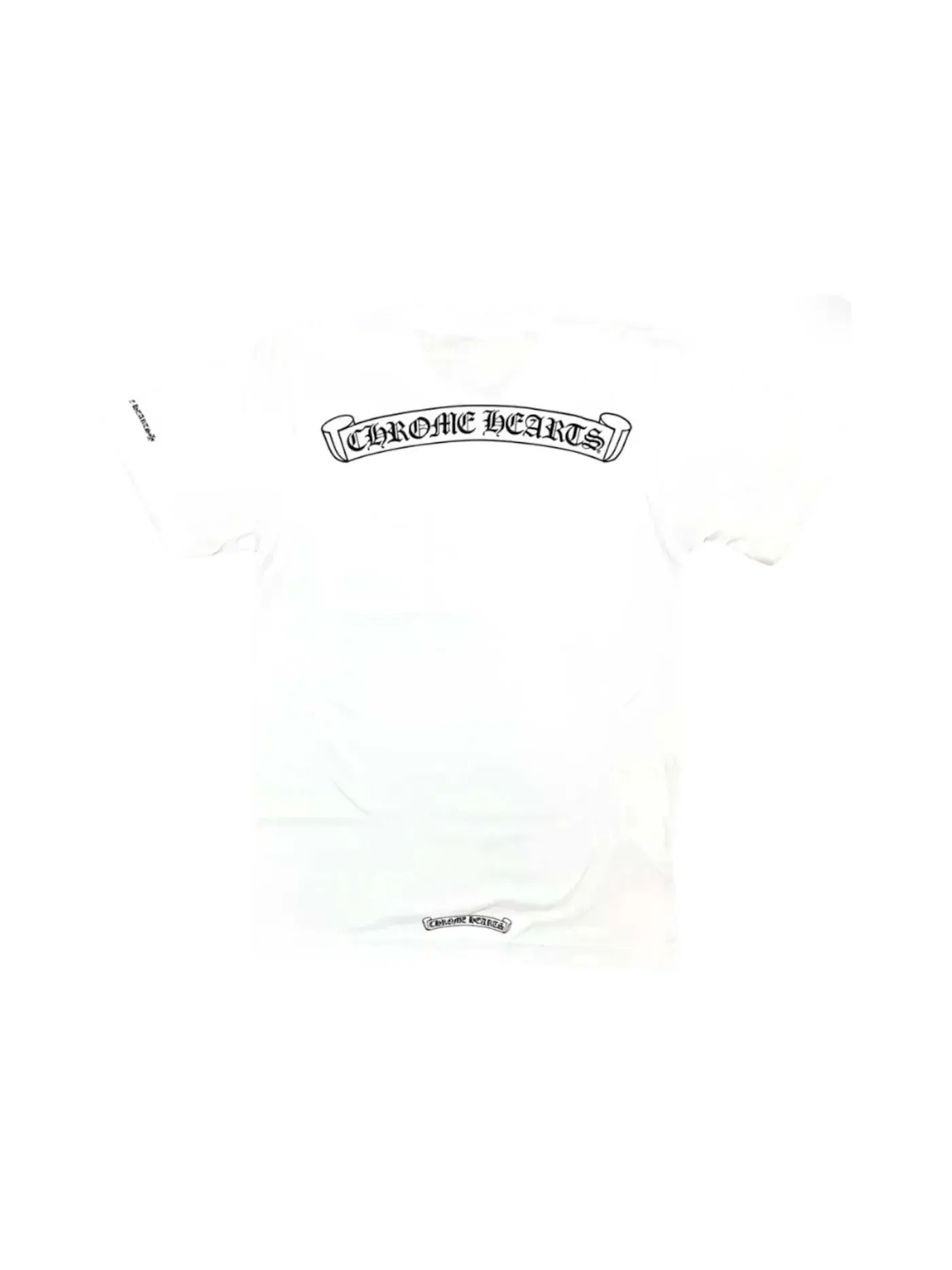 Мужская футболка с нагрудным карманом Scroll Logo Chrome Hearts — изображение 1 из 2, белый