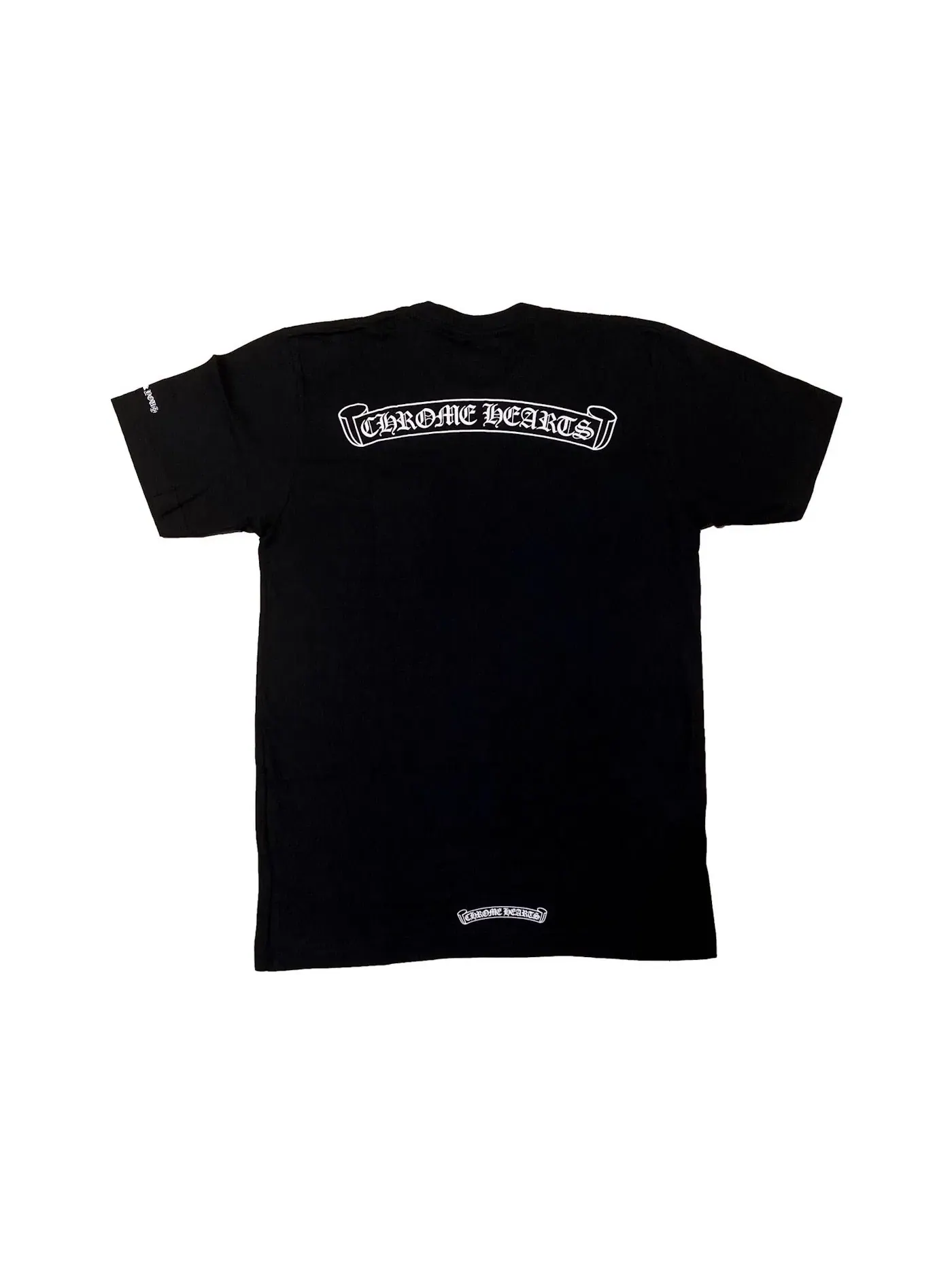 Мужская футболка с принтом Chrome Hearts Scroll Logo T-shirt Chrome Hearts — изображение 1 из 2, черный