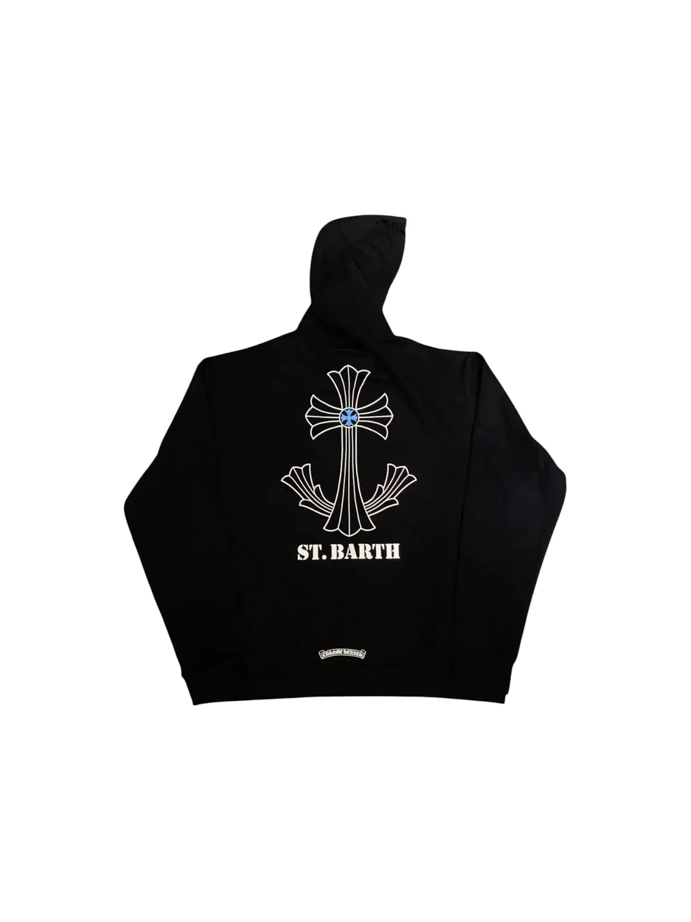 Мужская худи с принтом Anchor Hoodie Chrome Hearts — изображение 1 из 2, черный/синий