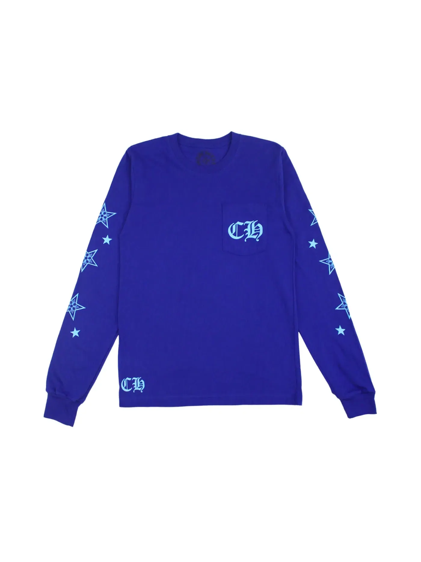 Мужская футболка с длинным рукавом Chrome Hearts Star — изображение 2 из 2, синий