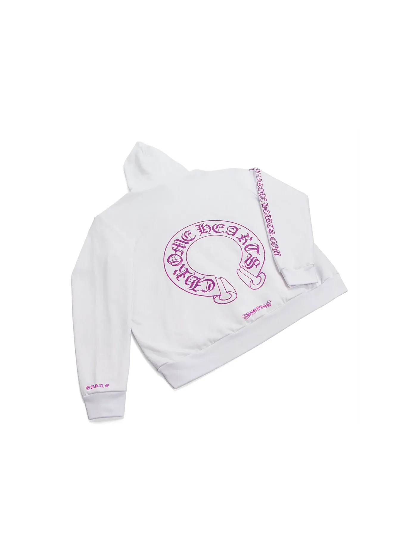 Мужской худи с принтом Chrome Hearts — изображение 2 из 2, фиолетовый