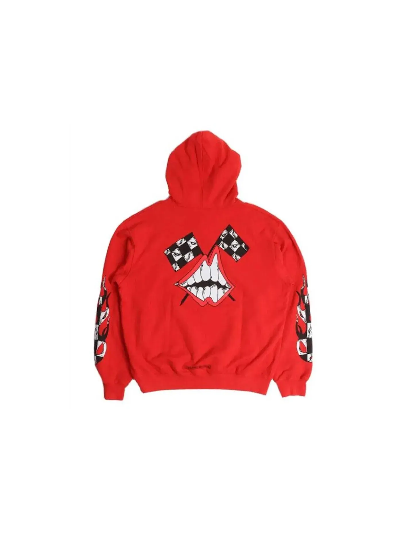 Мужской худи с принтом Chrome Hearts x Matty Boy Flames Hoodie Chrome Hearts — изображение 1 из 2, красный