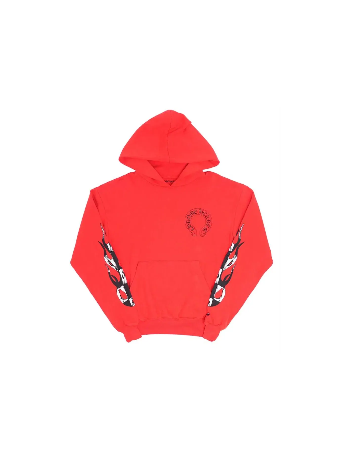 Мужской худи с принтом Chrome Hearts x Matty Boy Flames Hoodie Chrome Hearts — изображение 2 из 2, красный