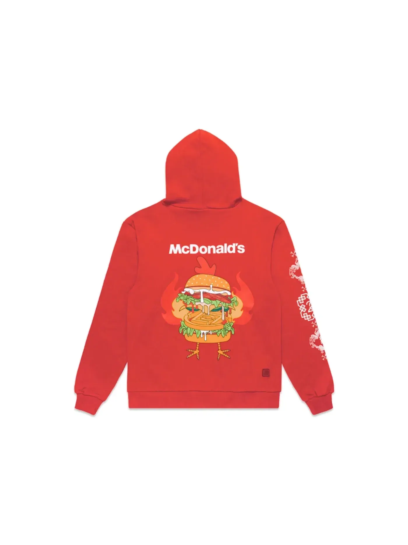 Женское худи с принтом CLOT x McDonald's McSpicy Hoodie — изображение 2 из 2, красный