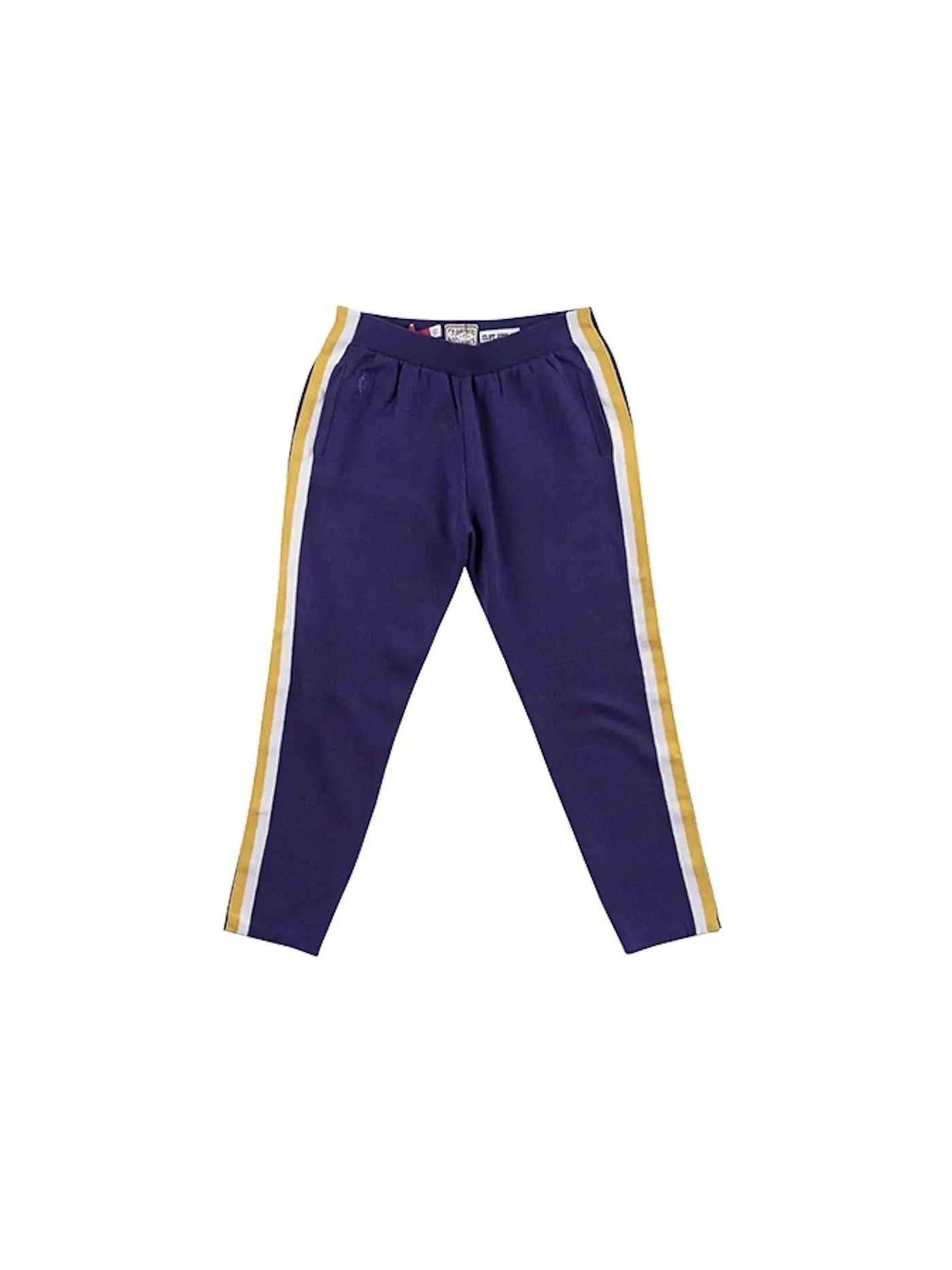 Мужские спортивные штаны с принтом CLOT Warm Up Pants — изображение 1 из 1, фиолетовый/желтый
