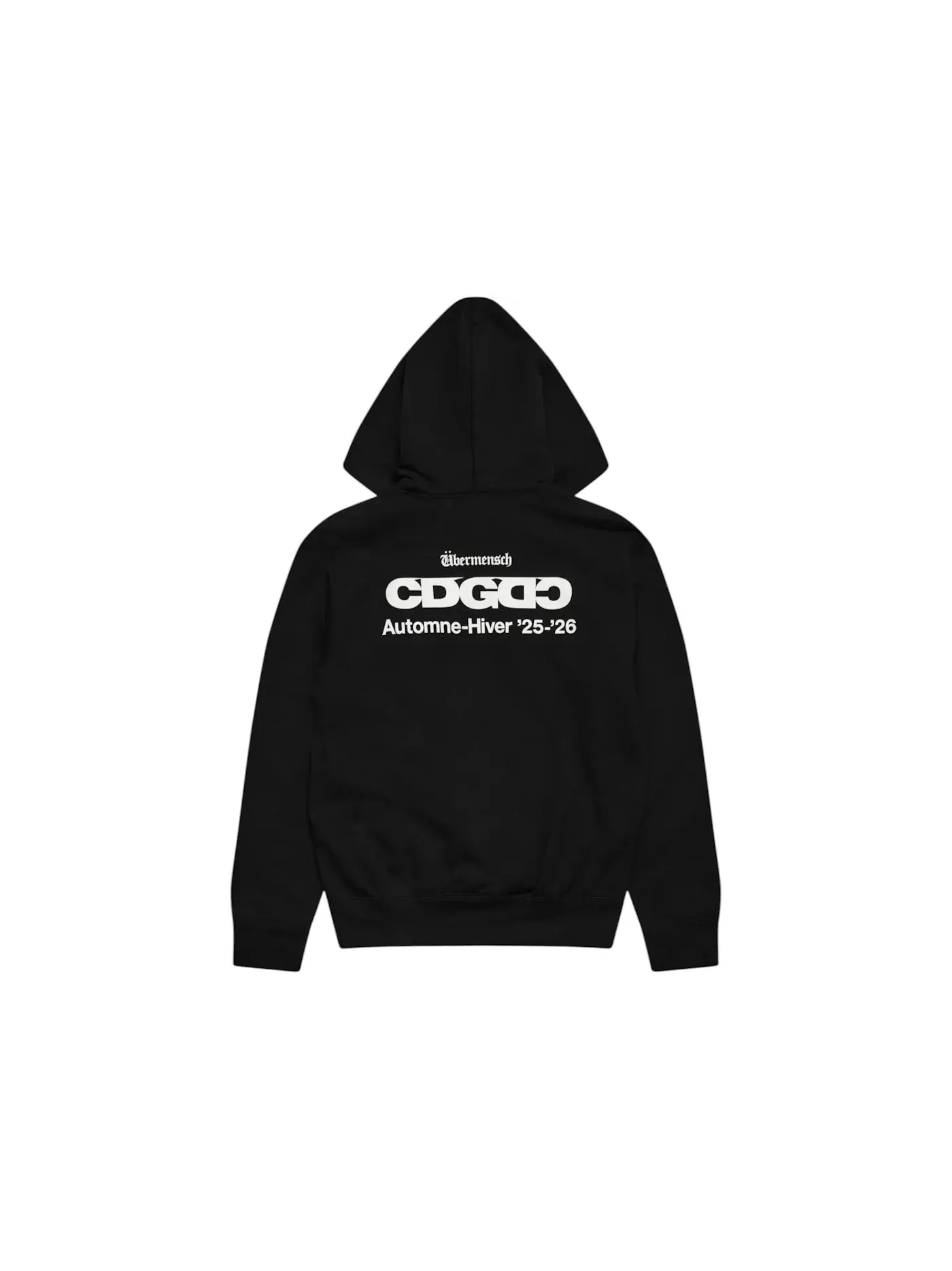 Мужской худи с капюшоном Ubermensch Comme des Garcons — изображение 2 из 2, черный