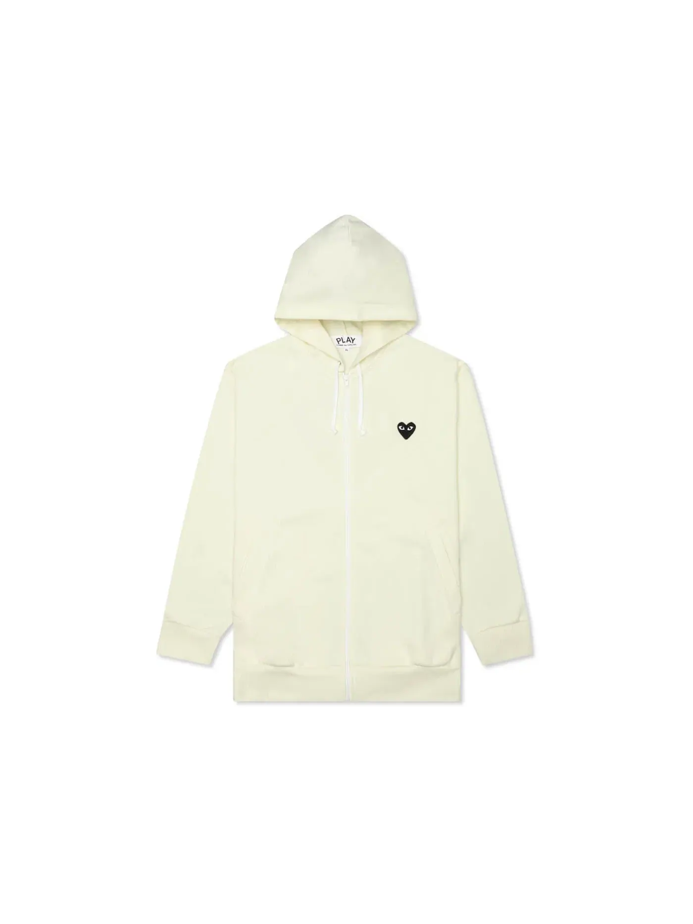 Унисекс худи с принтом Big Black Heart Comme des Garcons PLAY — изображение 1 из 3, белый