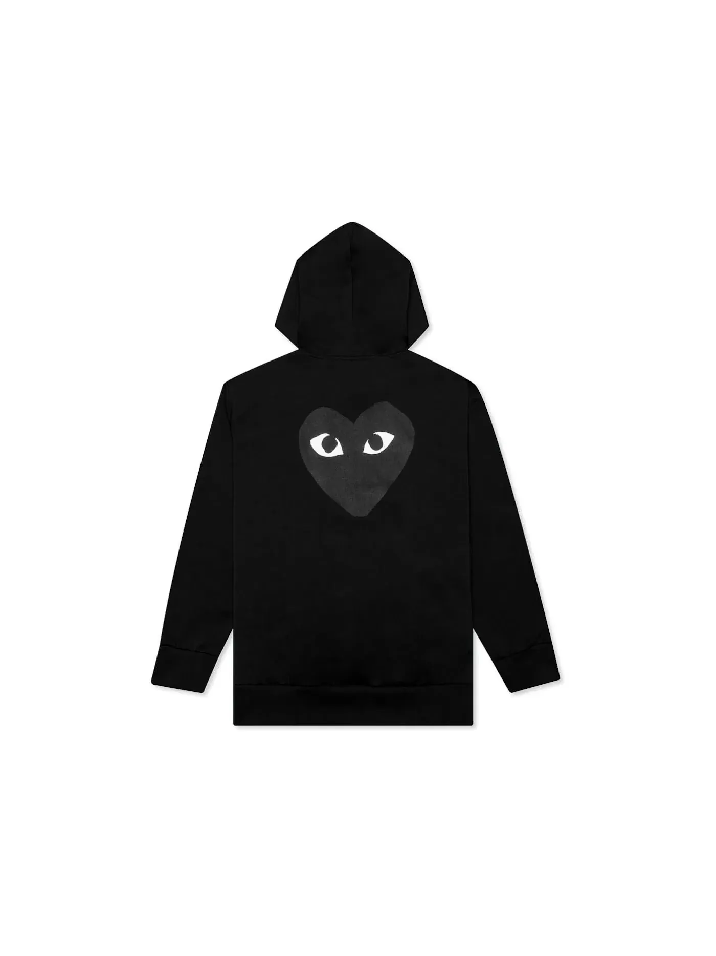 Унисекс худи на молнии с принтом Hoodie Comme des Garcons PLAY — изображение 2 из 3, черный