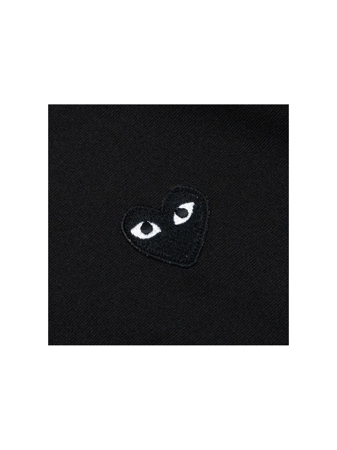 Унисекс худи на молнии с принтом Hoodie Comme des Garcons PLAY — изображение 3 из 3, черный