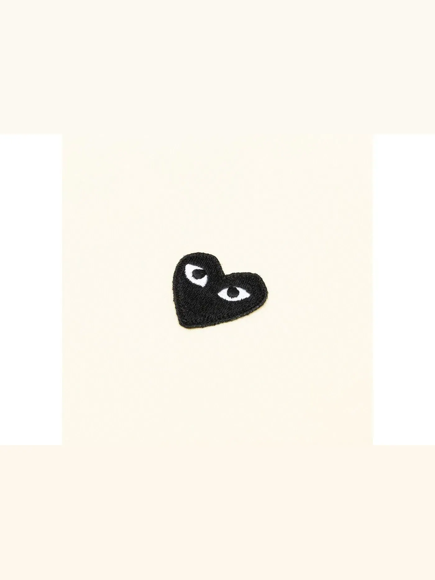 Детский свитшот с принтом Big Black Heart Comme des Garcons PLAY — изображение 3 из 3, белый