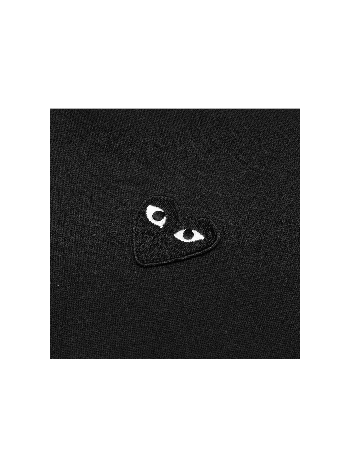 Женская толстовка на молнии с принтом Big Black Heart Comme des Garcons PLAY — изображение 3 из 3, черный