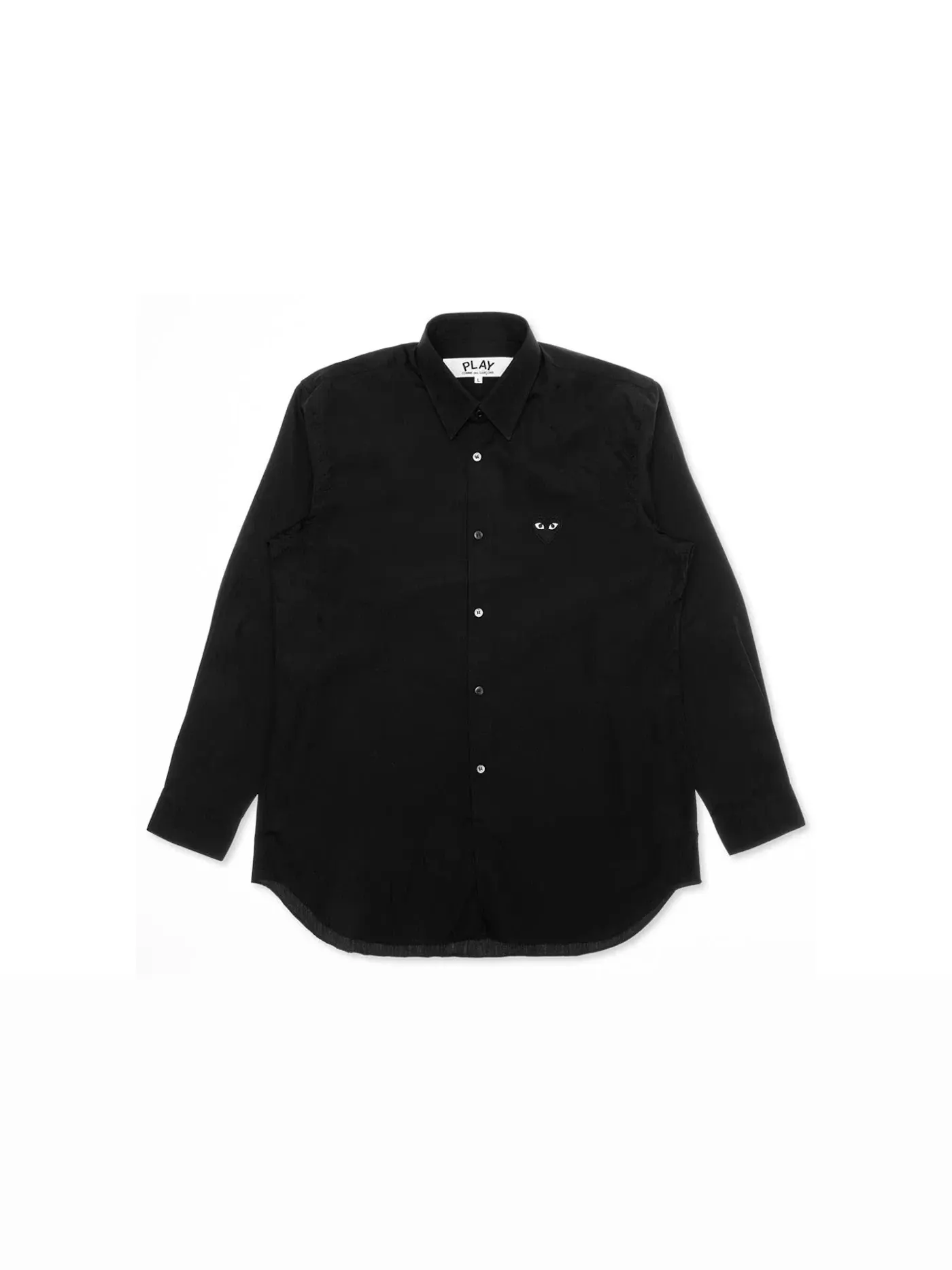 Детская рубашка с принтом Comme des Garcons PLAY — изображение 1 из 3, черный