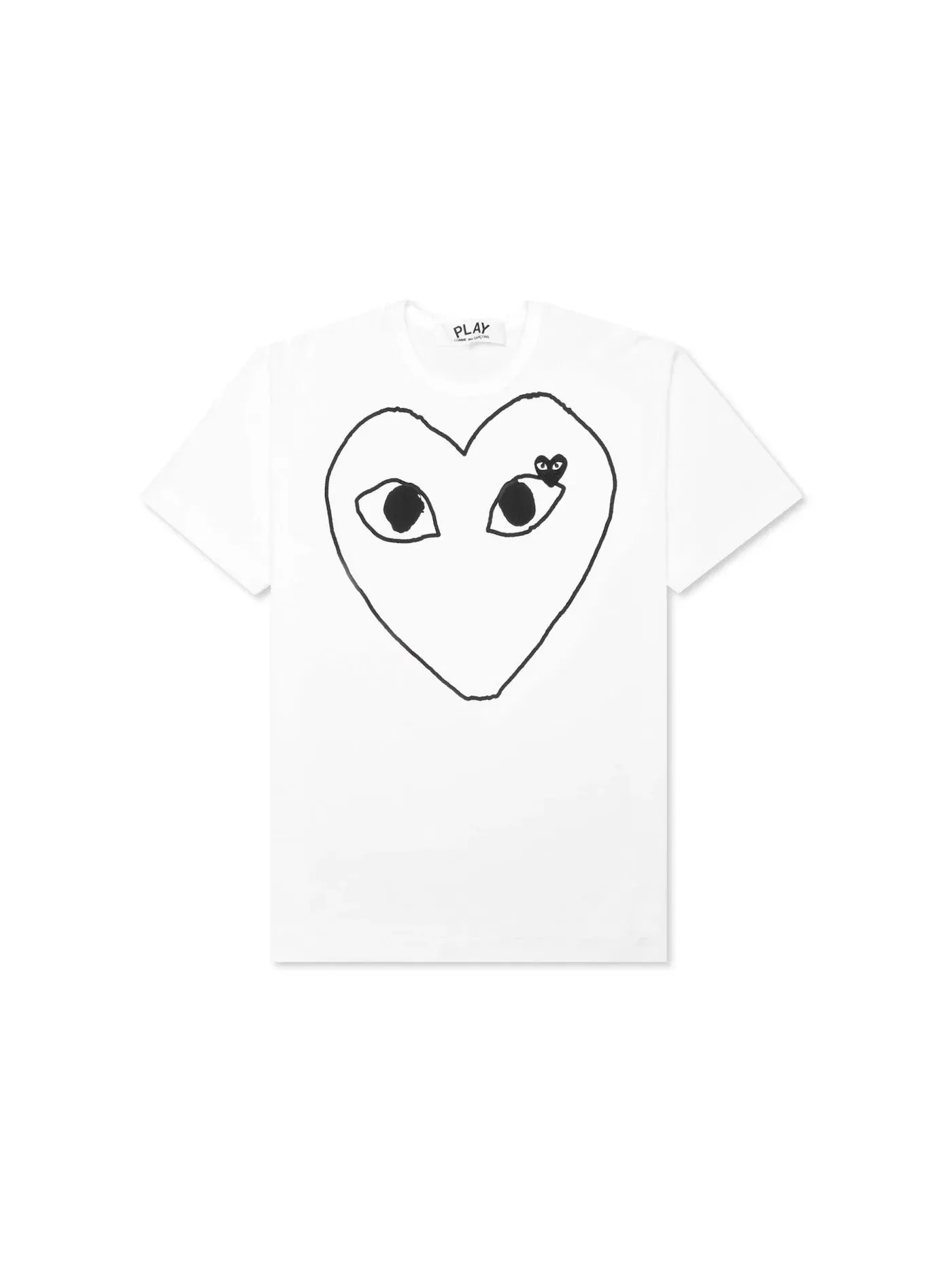Детская футболка с принтом T-shirt Comme des Garcons PLAY — изображение 1 из 2, белый