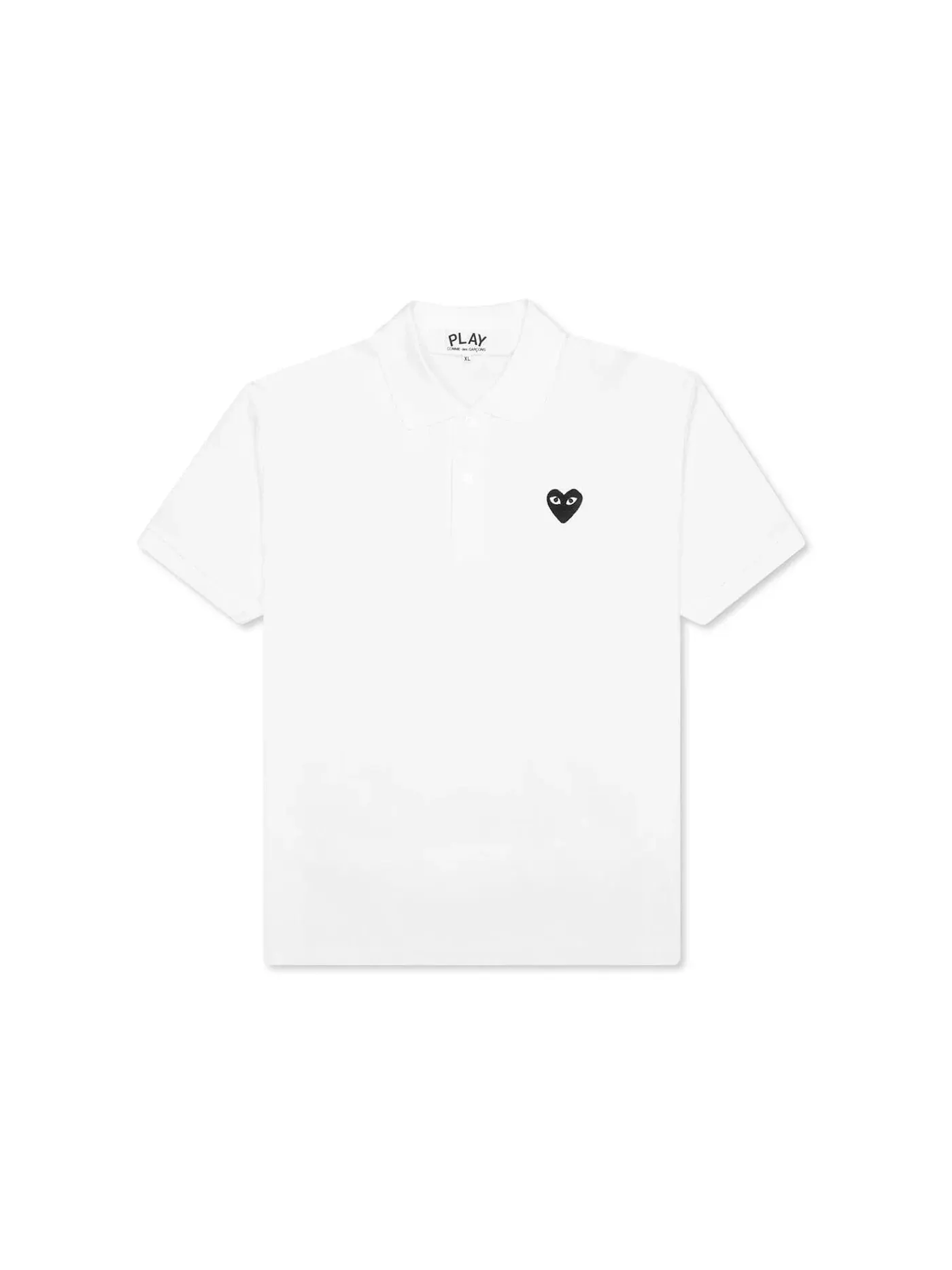 Унисекс поло с эмблемой Comme des Garcons PLAY — изображение 1 из 2, белый