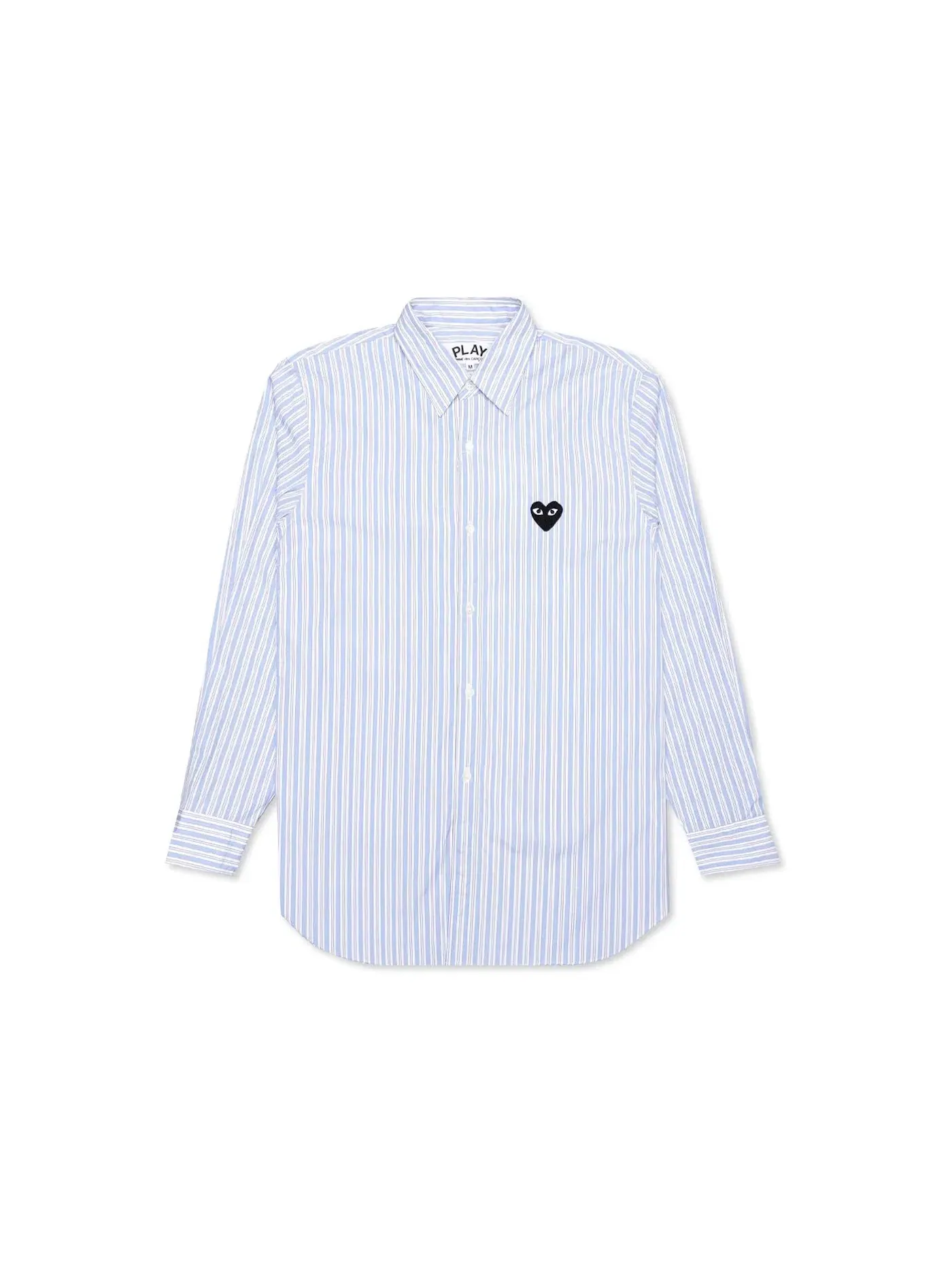 Детская рубашка с принтом Shirt Comme des Garcons PLAY — изображение 1 из 3, светлый синий/белый