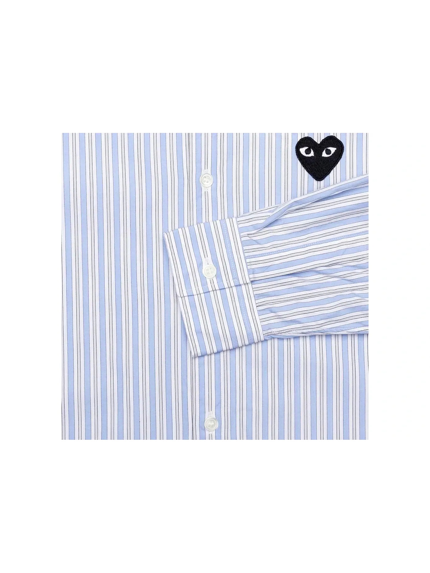 Детская рубашка с принтом Shirt Comme des Garcons PLAY — изображение 3 из 3, светлый синий/белый