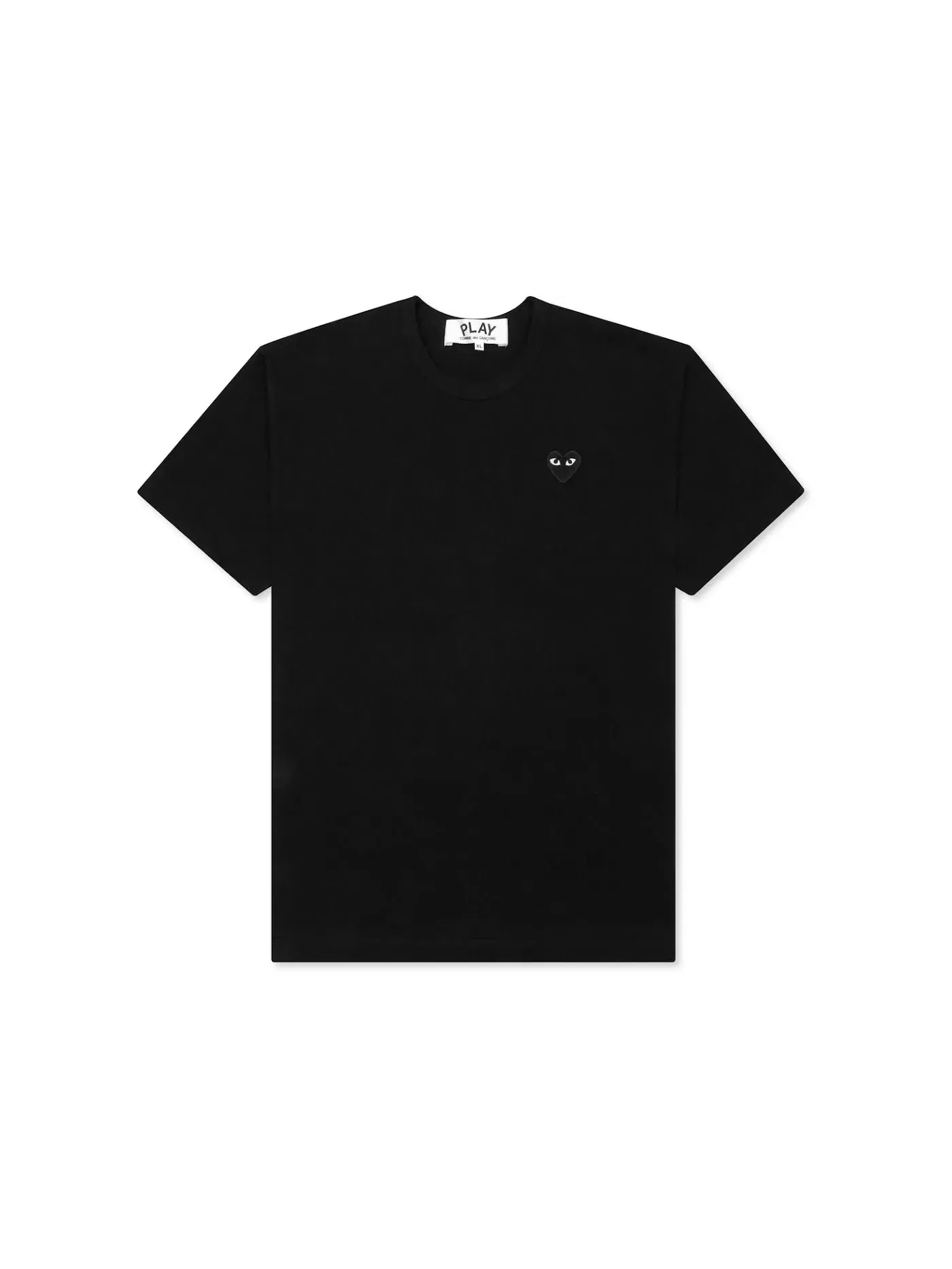 Футболка с принтом Comme des Garcons PLAY Black Emblem T-shirt — изображение 1 из 2, черный