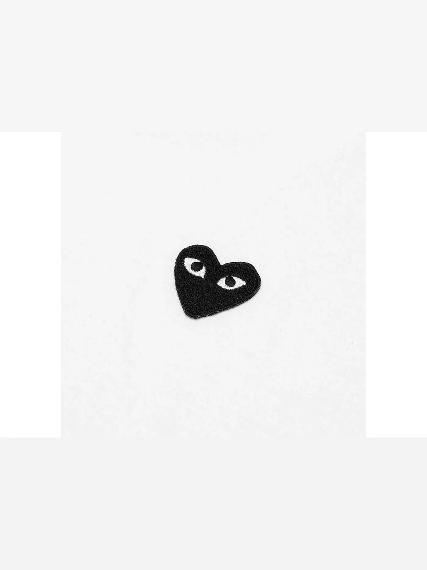 Футболка с принтом T-Shirt Comme des Garcons PLAY — изображение 2 из 2, белый