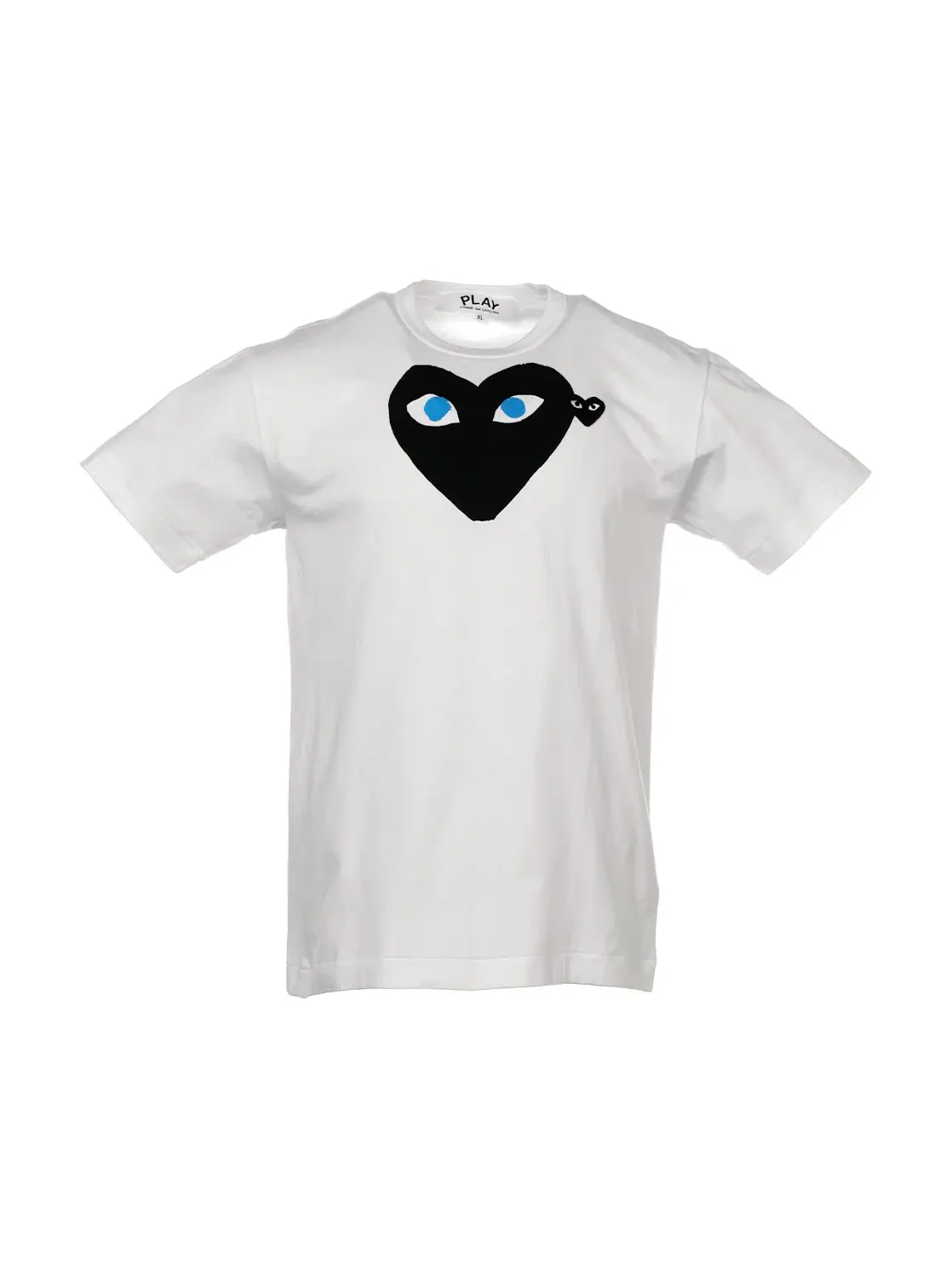 Унисекс футболка с принтом Comme des Garcons PLAY — изображение 1 из 4, белый