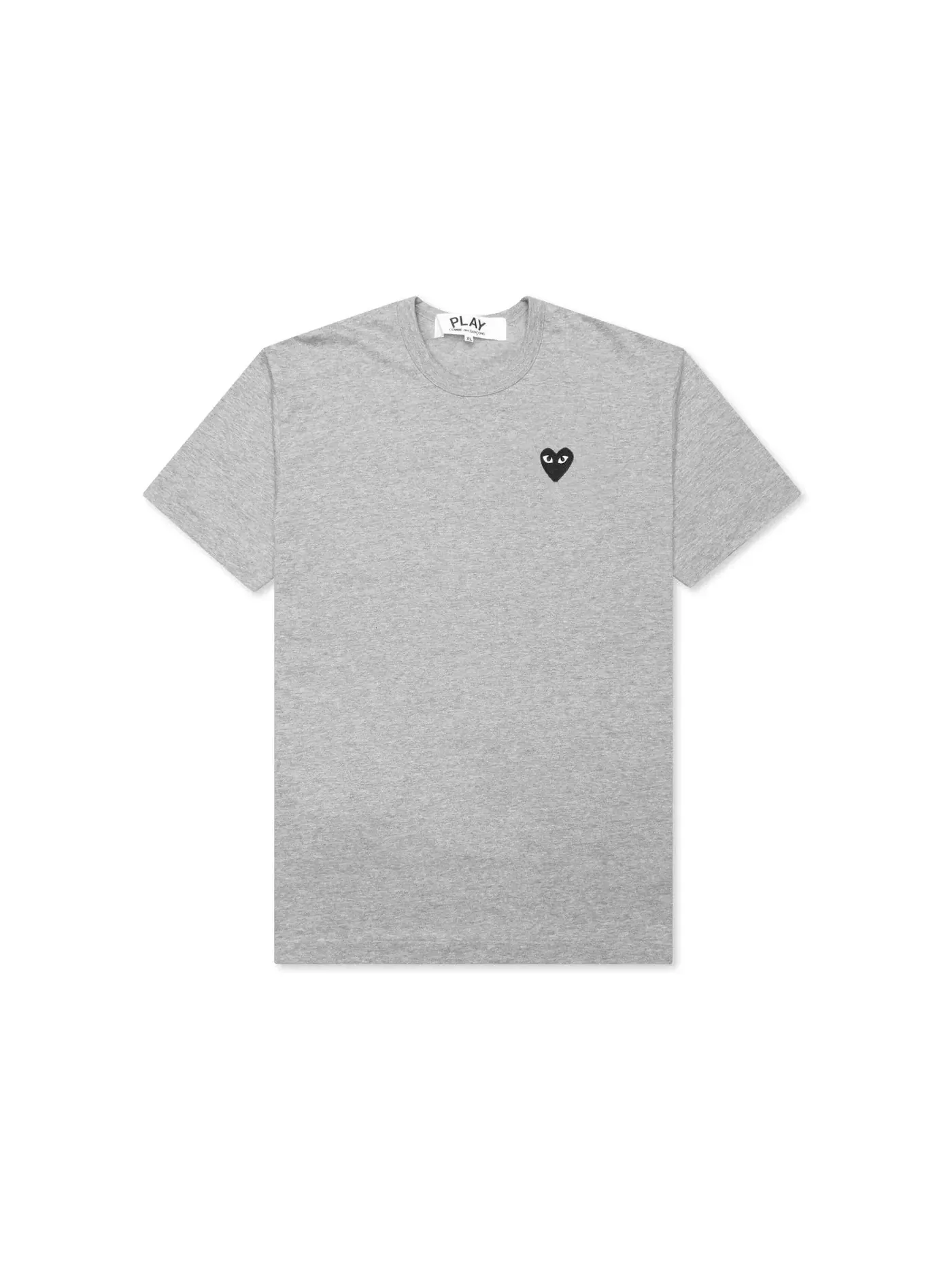 Футболка с принтом Comme des Garcons PLAY Black Heart Emblem — изображение 1 из 2, серый