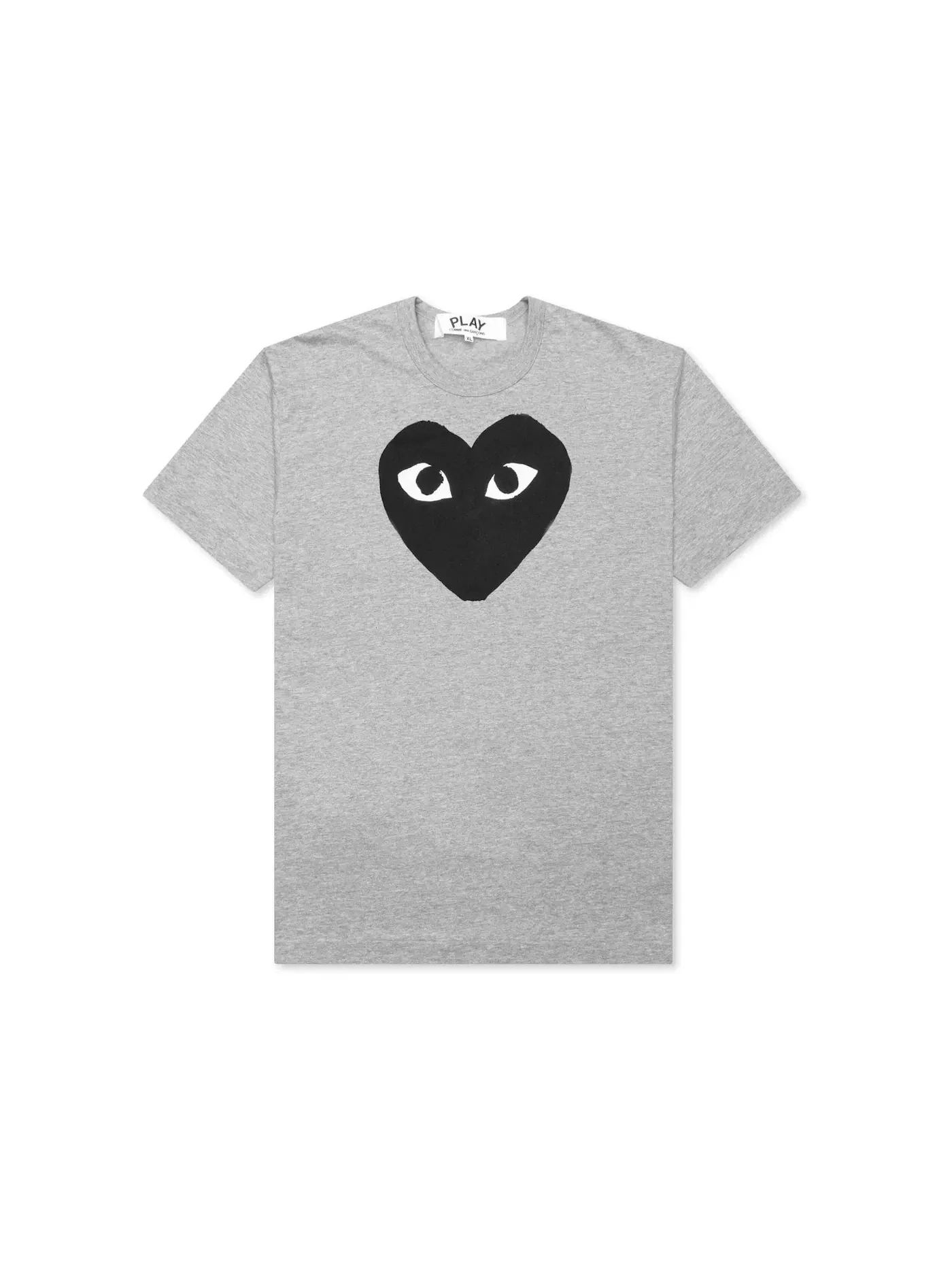 Детская футболка с принтом Comme des Garcons PLAY Black Heart T-shirt — изображение 1 из 2, серый