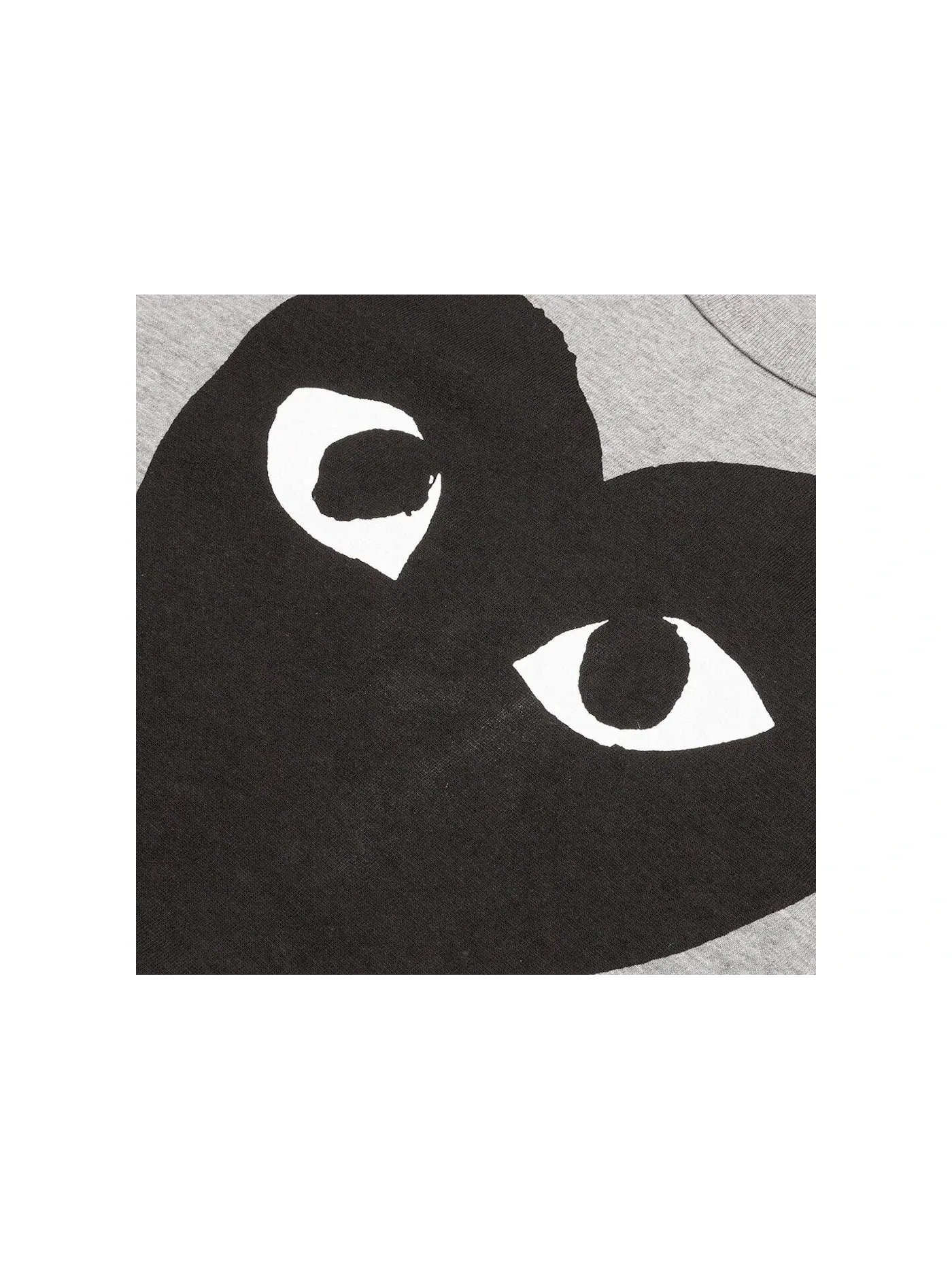 Детская футболка с принтом Comme des Garcons PLAY Black Heart T-shirt — изображение 2 из 2, серый