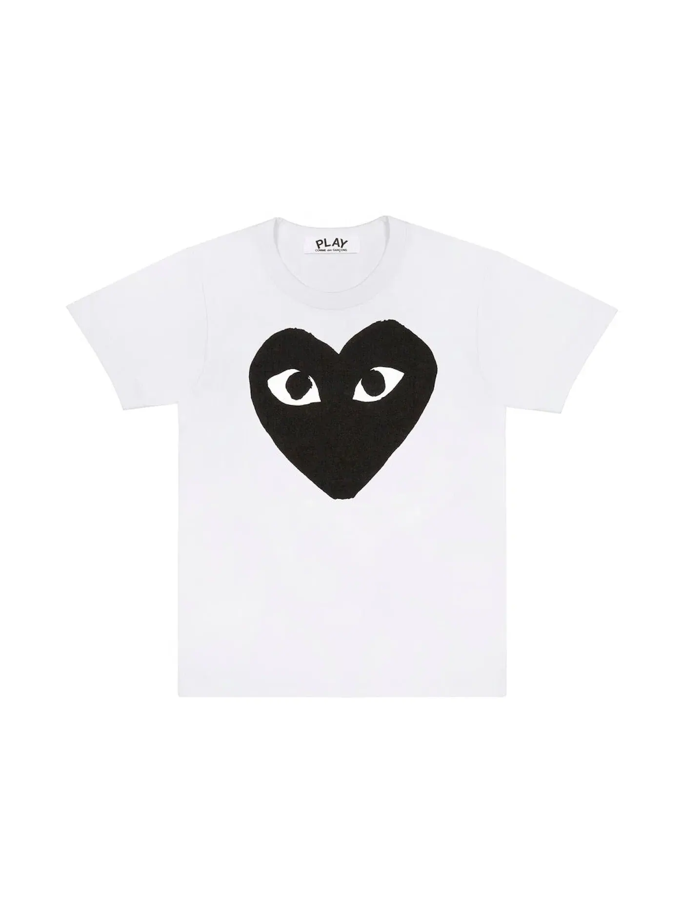 Футболка с принтом Black Heart Comme des Garcons PLAY — изображение 1 из 1, белый