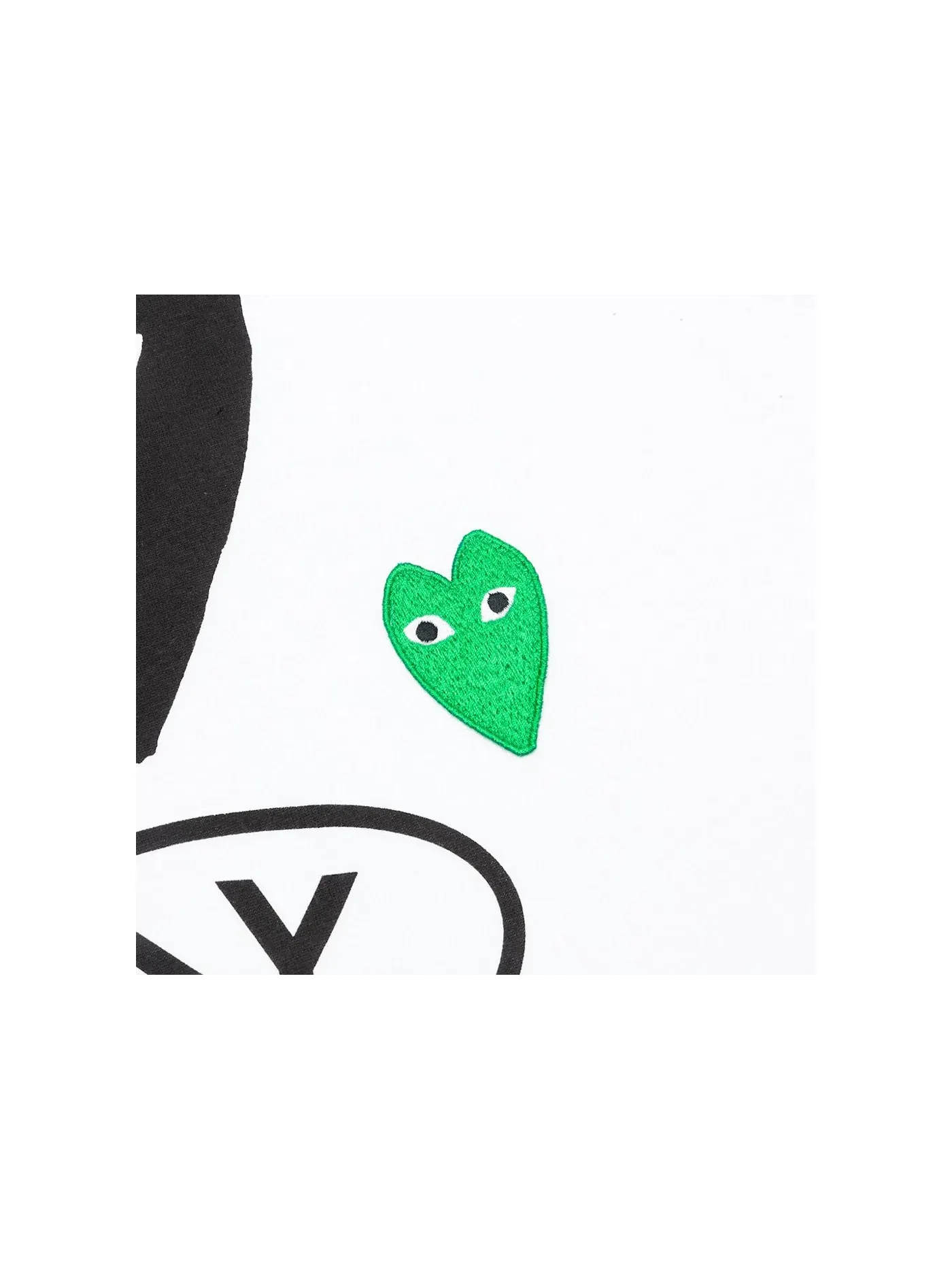Детская футболка с длинным рукавом Comme des Garcons PLAY — изображение 3 из 3, белый