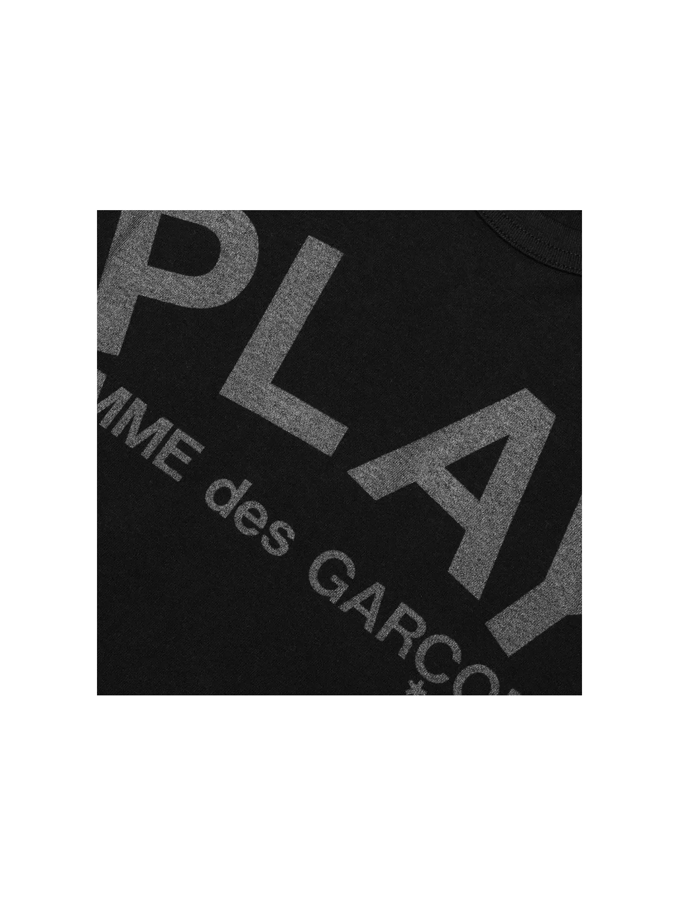 Унисекс футболка с принтом Comme des Garcons PLAY T-shirt — изображение 3 из 3, черный