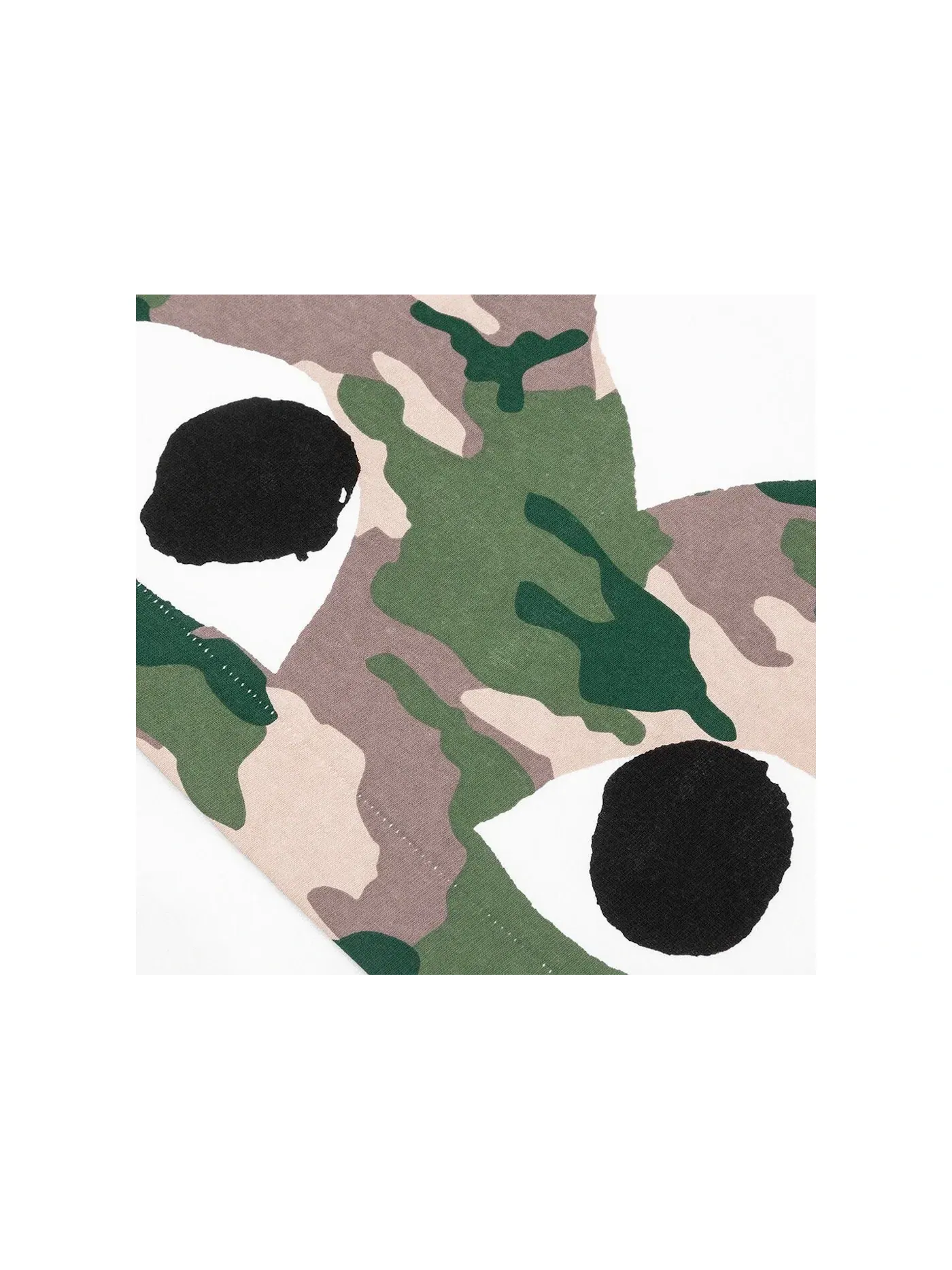 Унисекс футболка с принтом Camouflage Edge Heart Comme des Garcons PLAY — изображение 3 из 3, белый