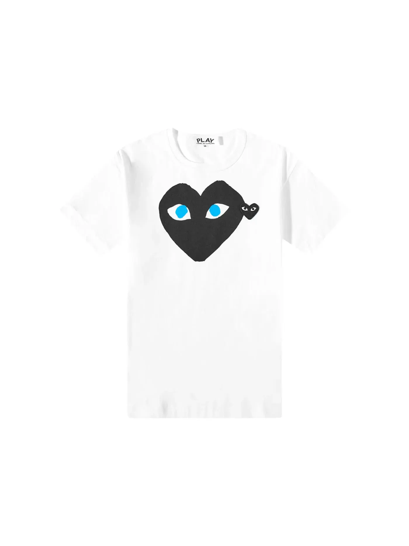 Детская футболка с принтом Comme des Garcons PLAY Tee — изображение 1 из 1, белый/черный