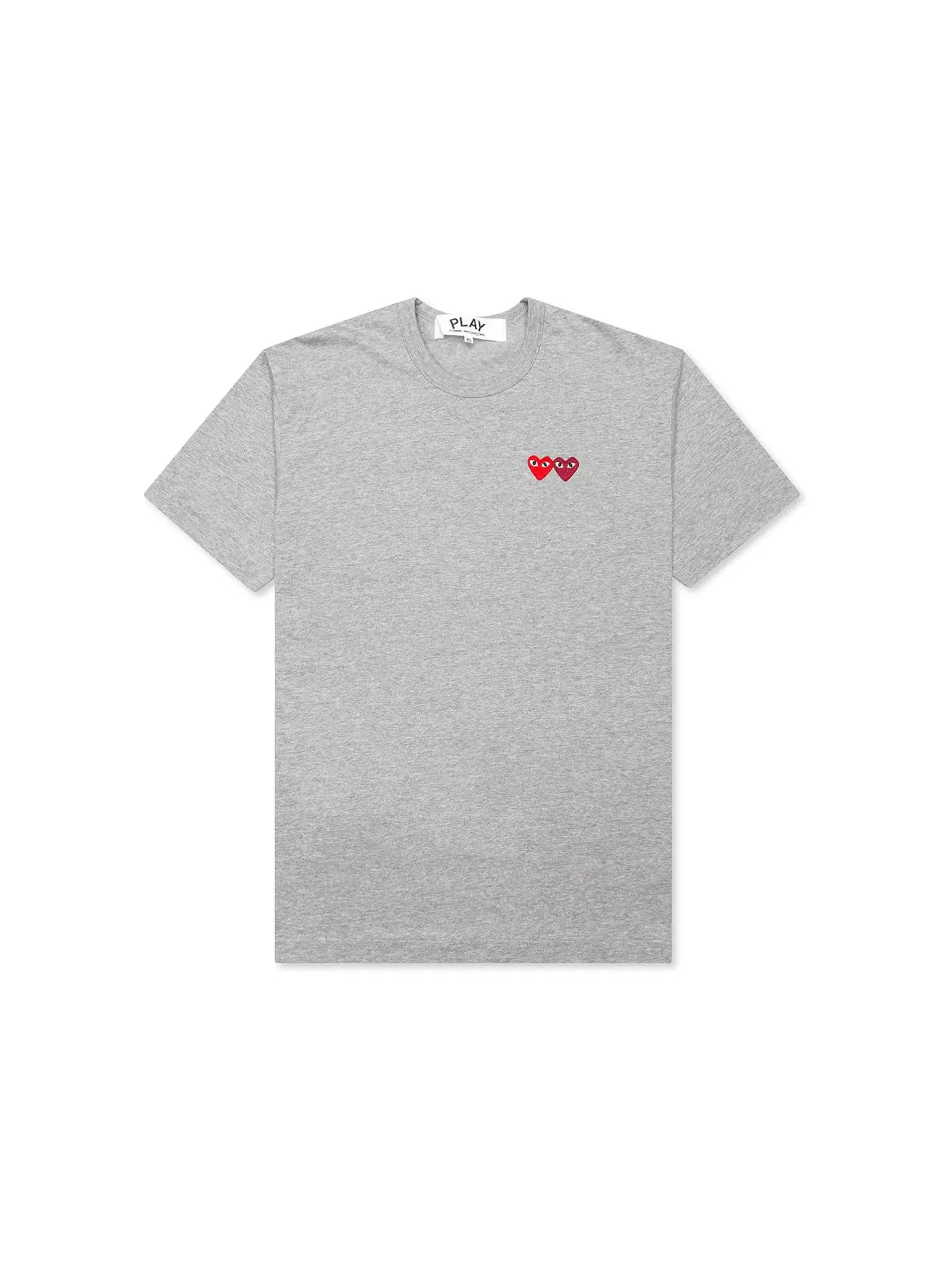 Унисекс футболка с принтом Comme des Garcons PLAY T-shirt — изображение 1 из 2, серый