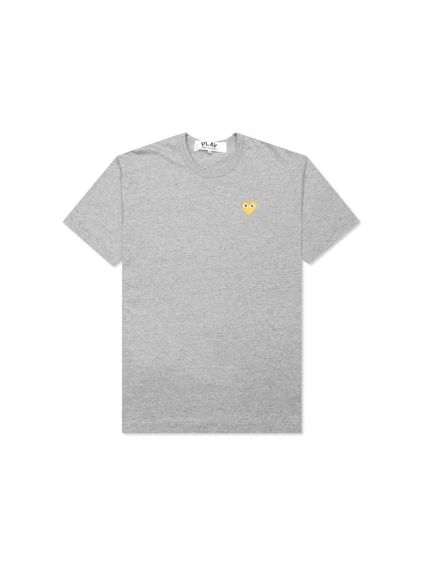 Унисекс футболка с принтом Comme des Garcons PLAY Gold Heart T-shirt — изображение 1 из 2, серый