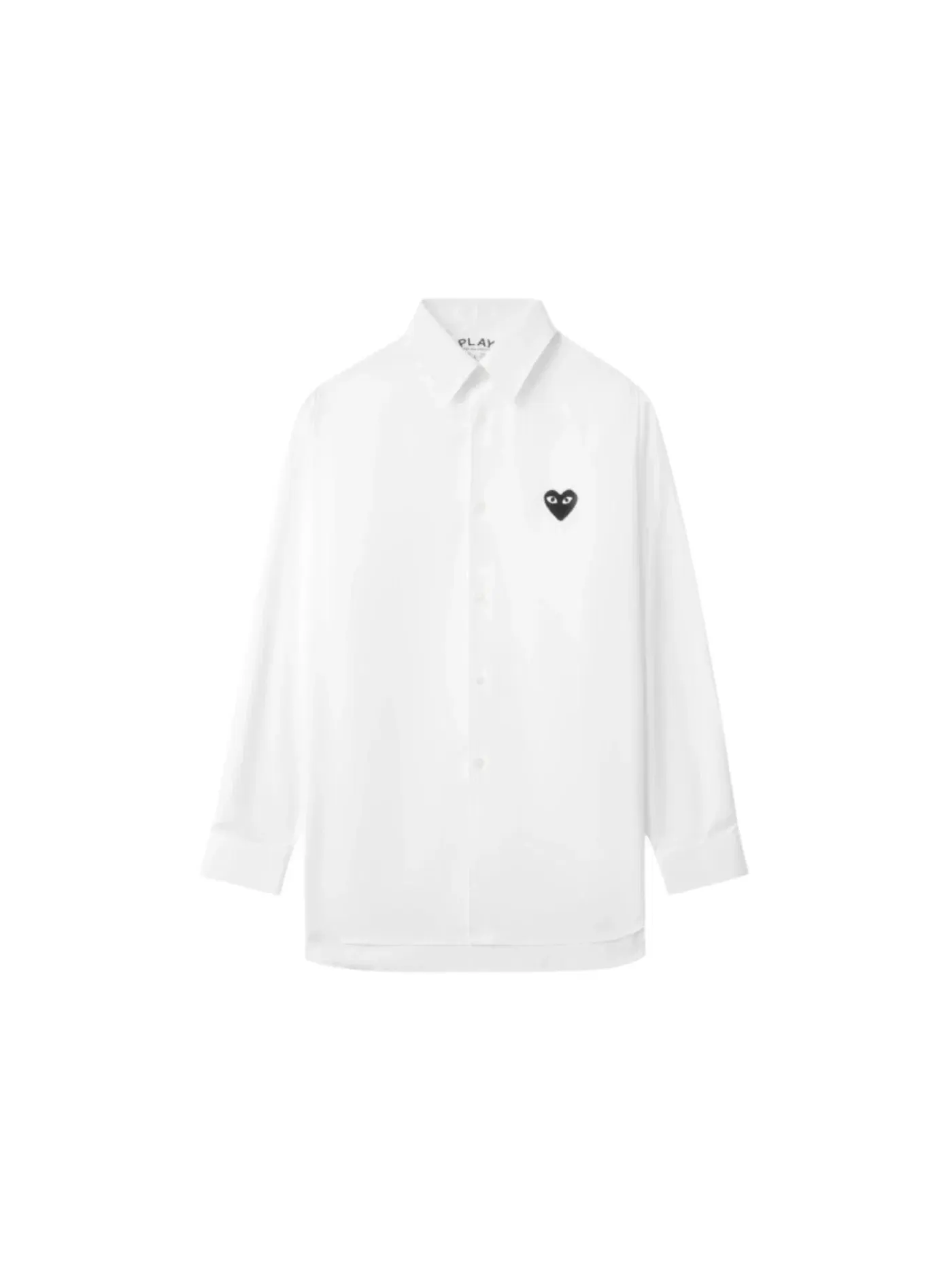 Унисекс футболка с принтом Heart Emblem Comme des Garcons PLAY — изображение 1 из 1, белый