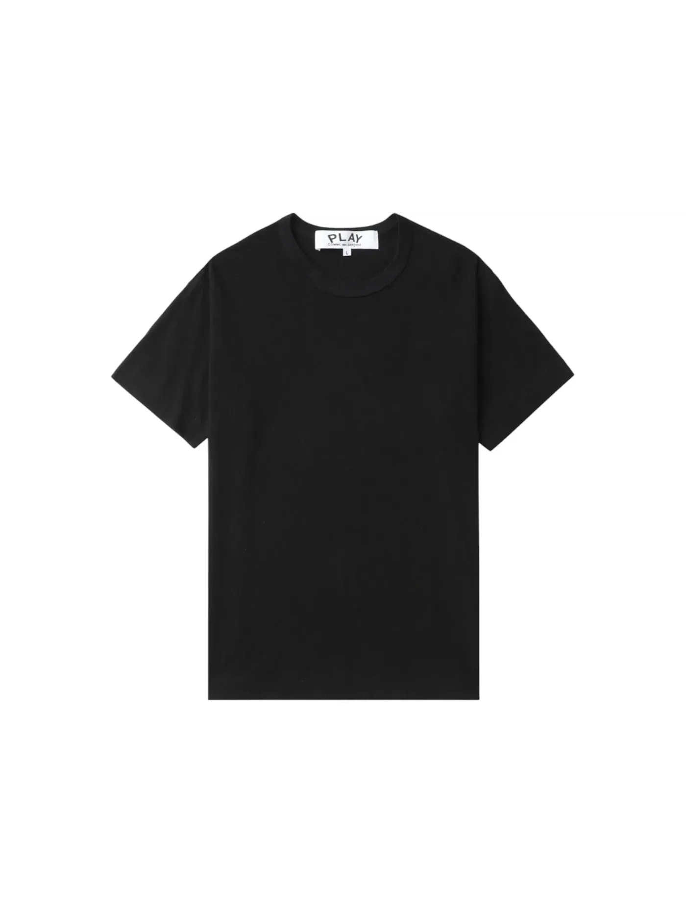 Унисекс футболка с принтом Heart Emblem Tee Comme des Garcons PLAY — изображение 1 из 2, черный