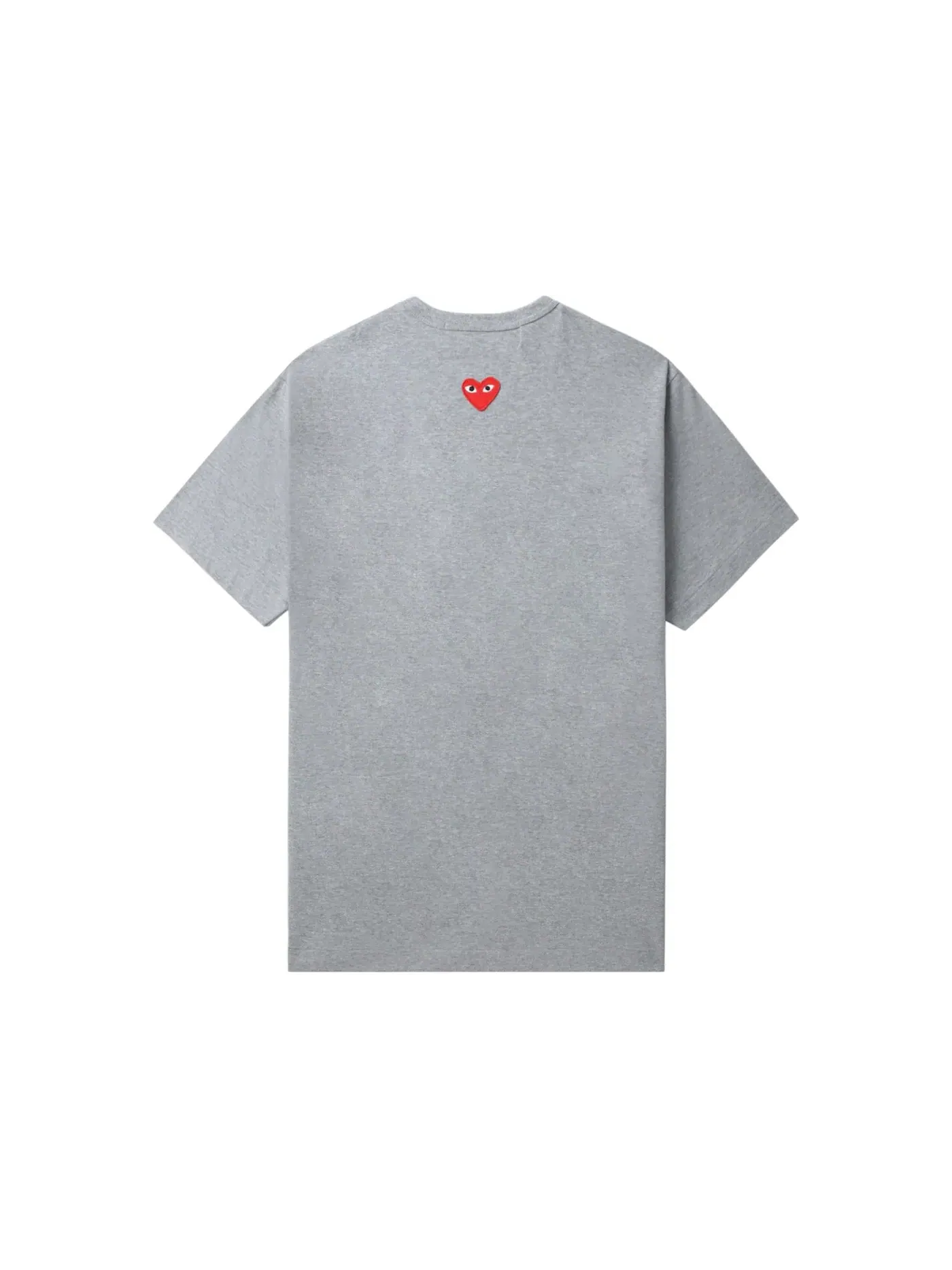 Детская футболка с принтом Comme des Garcons PLAY Tee — изображение 2 из 2, серый/красный