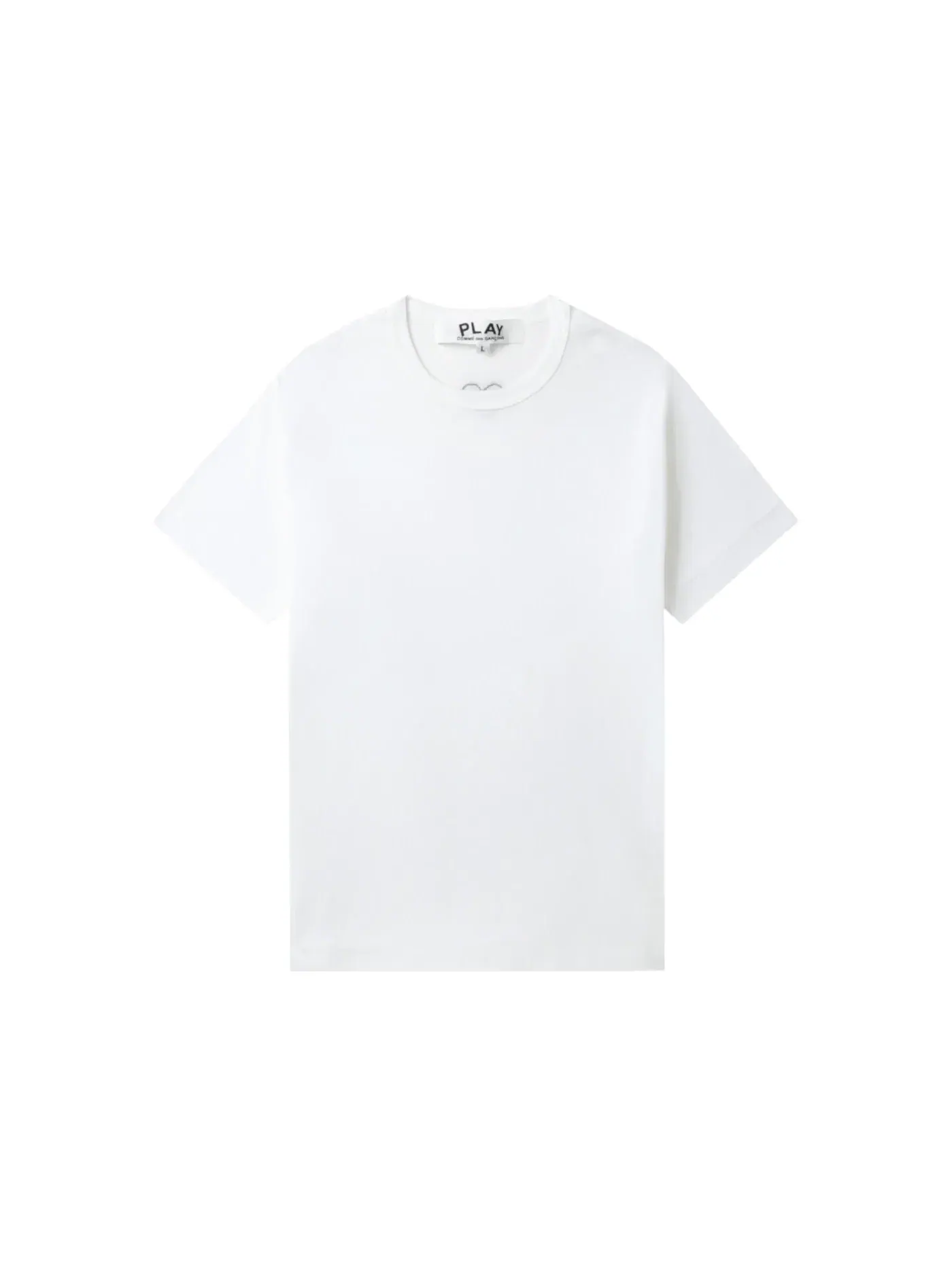 Детская футболка с принтом Comme des Garcons PLAY Tee — изображение 1 из 2, белый